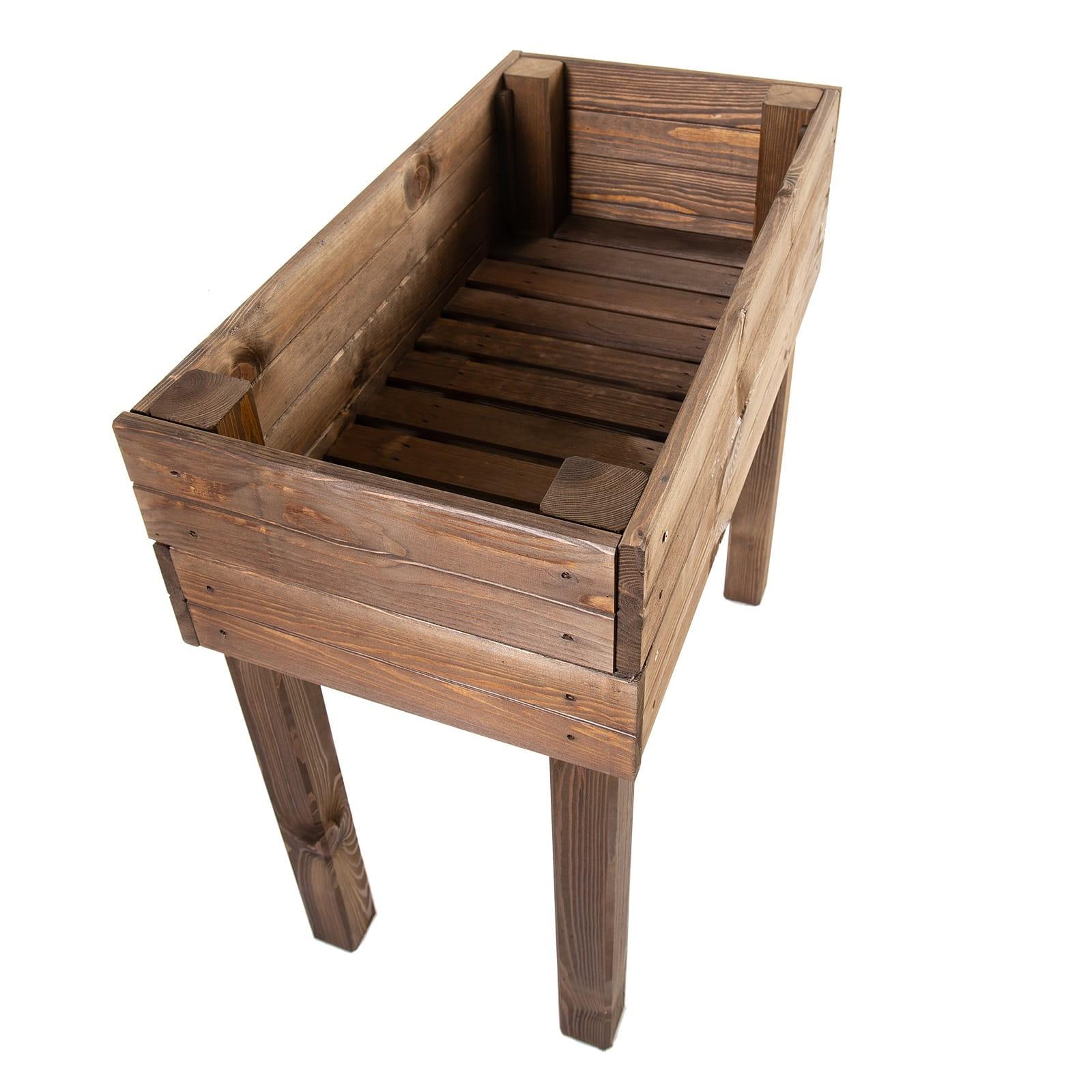 Raised Bed 79 x 45 x 79,5cm - Colour: Dark Brown