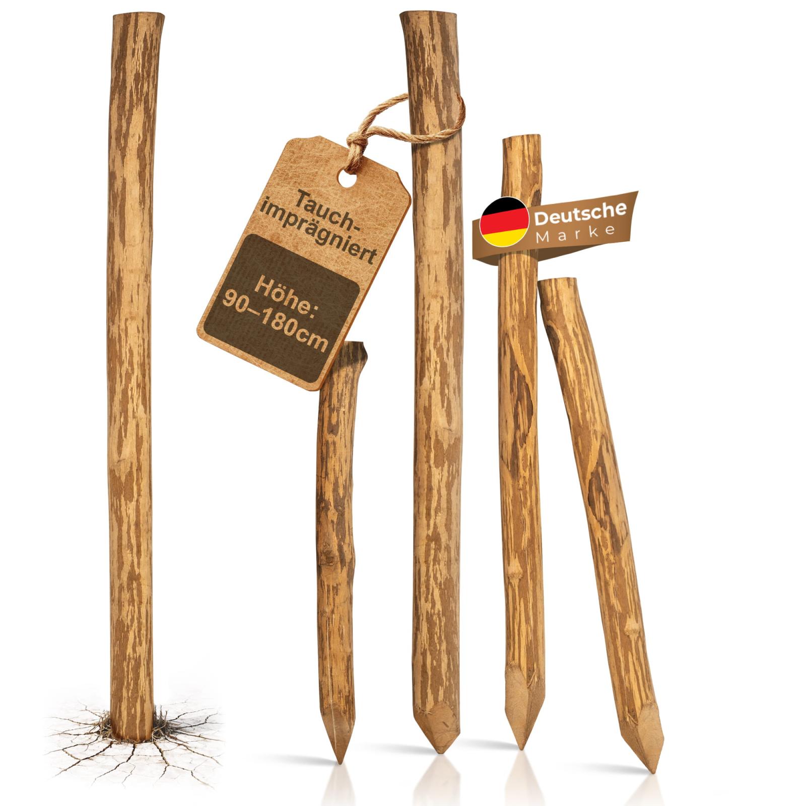 TI fence post hazelnut impregnated - length: 120 cm