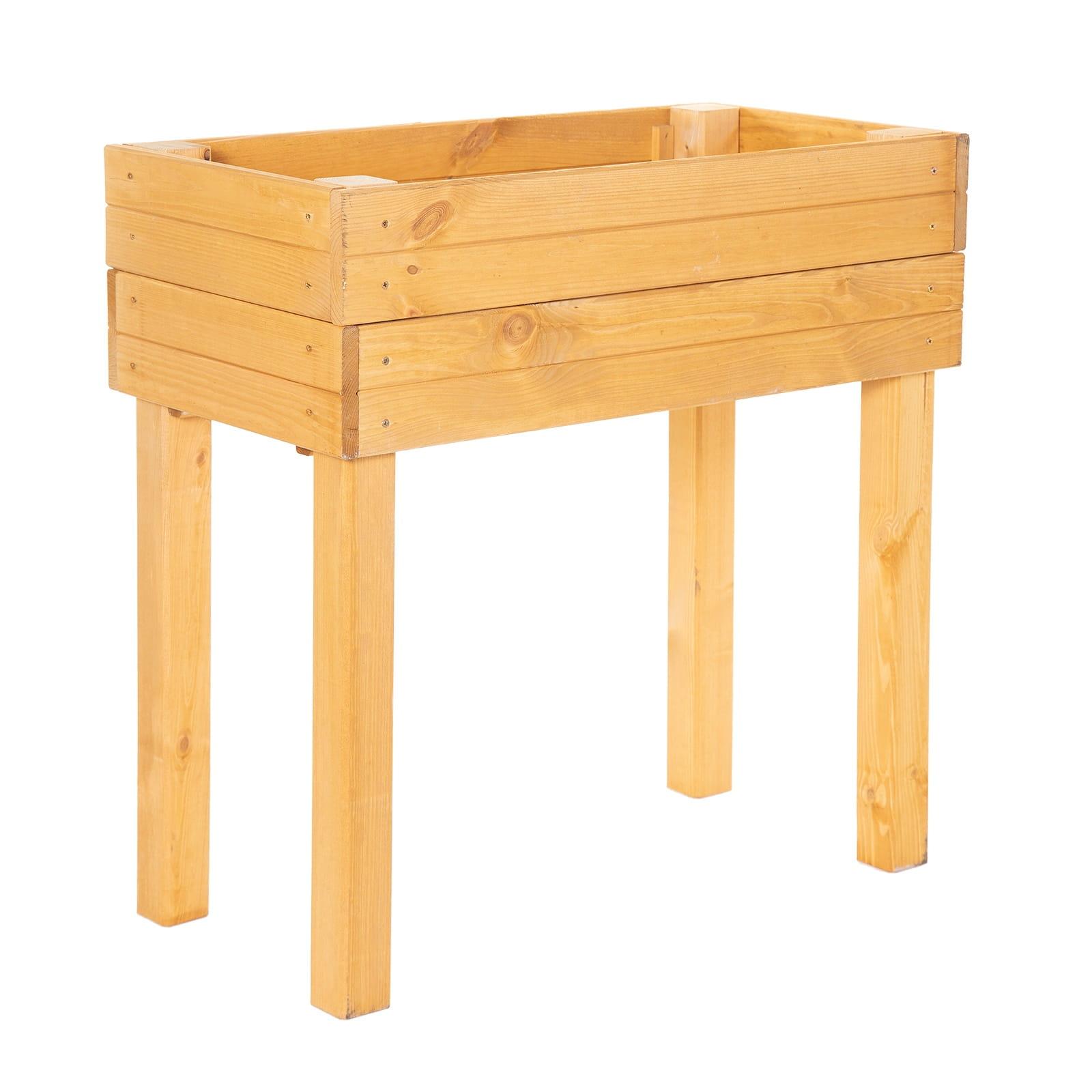 Raised Bed 79 x 45 x 79,5cm - Colour: Light Brown
