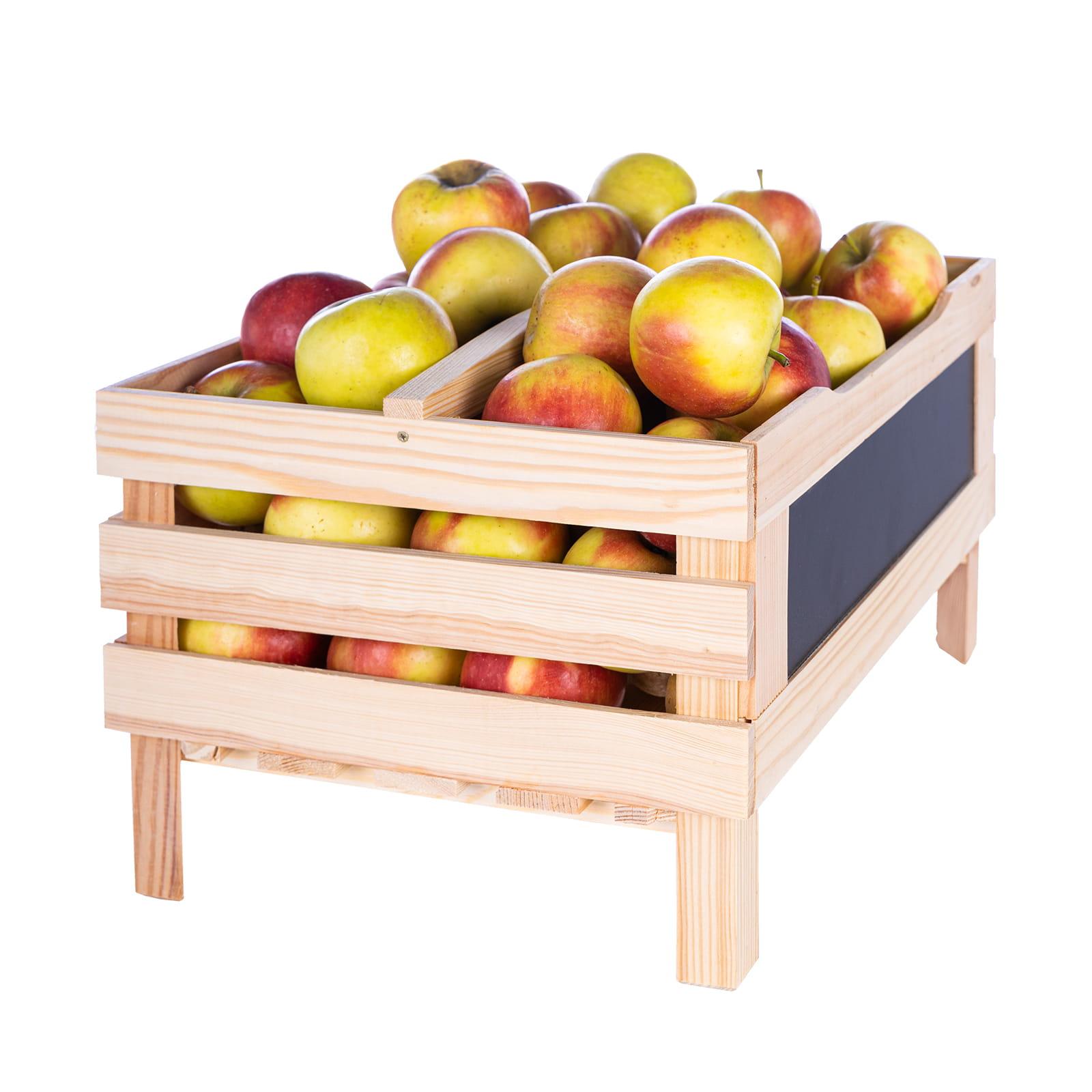 Obstkiste mit Tafel