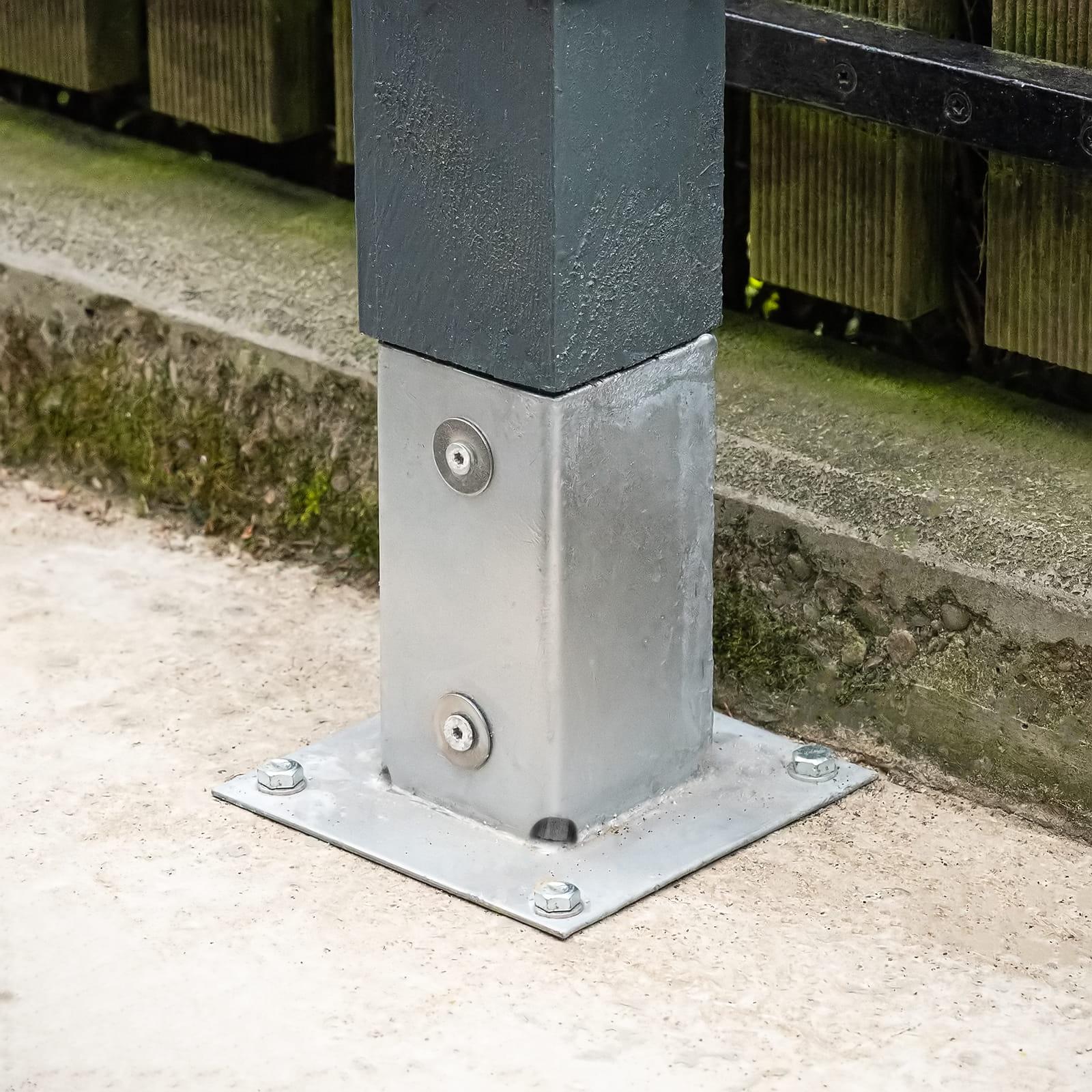 Aufschraubhülse - Größe: 71 x 71 x 150 mm - Stückzahl: 10
