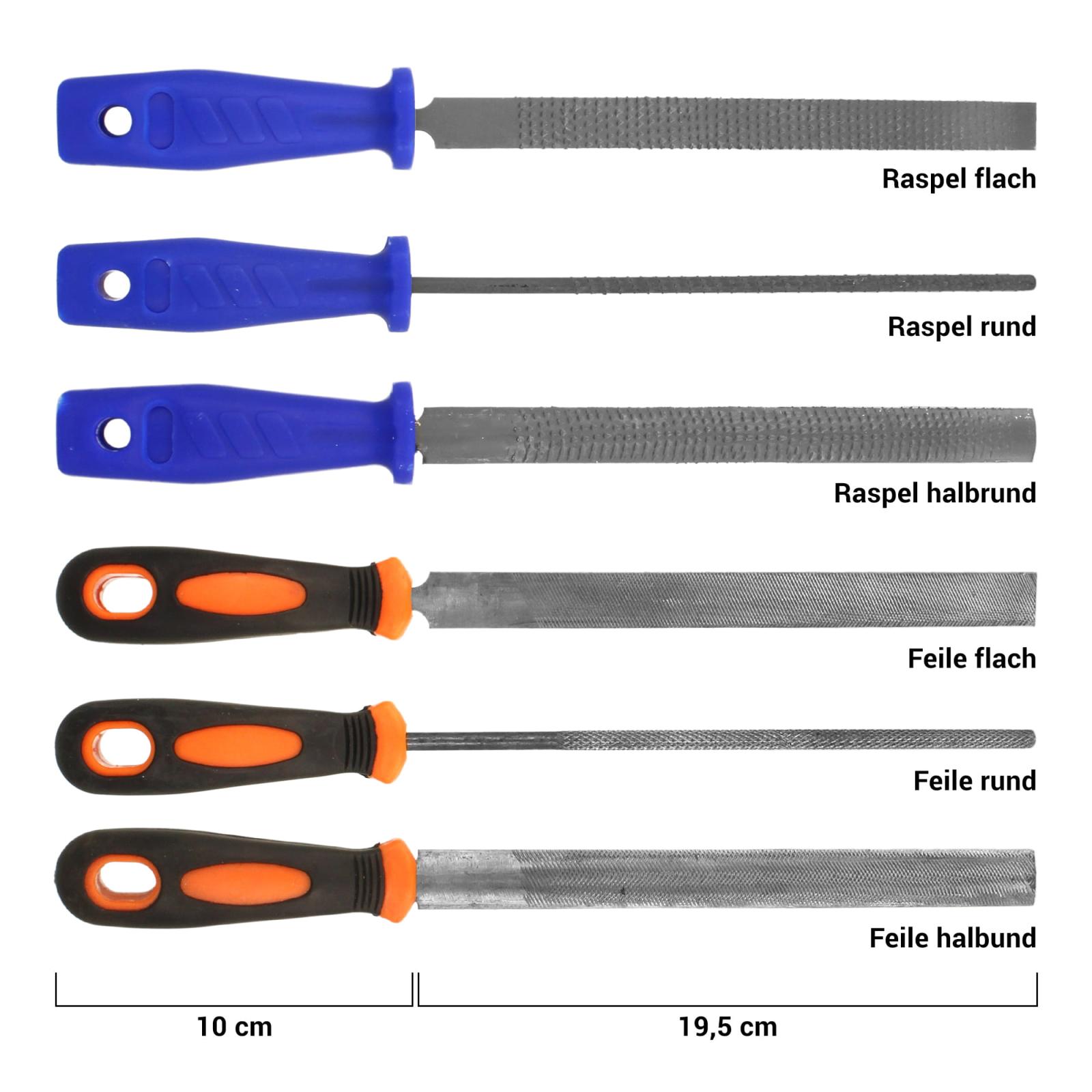 Werkstattfeilen - Modell: Feilen-&Raspeln-Set