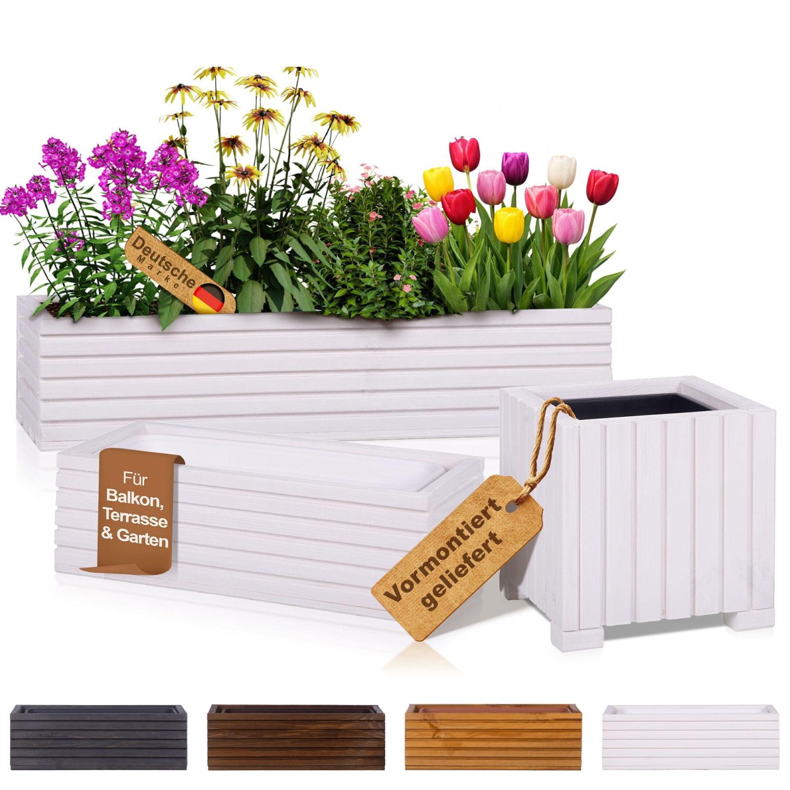 Blumenkasten mit Kunststoffeinsatz