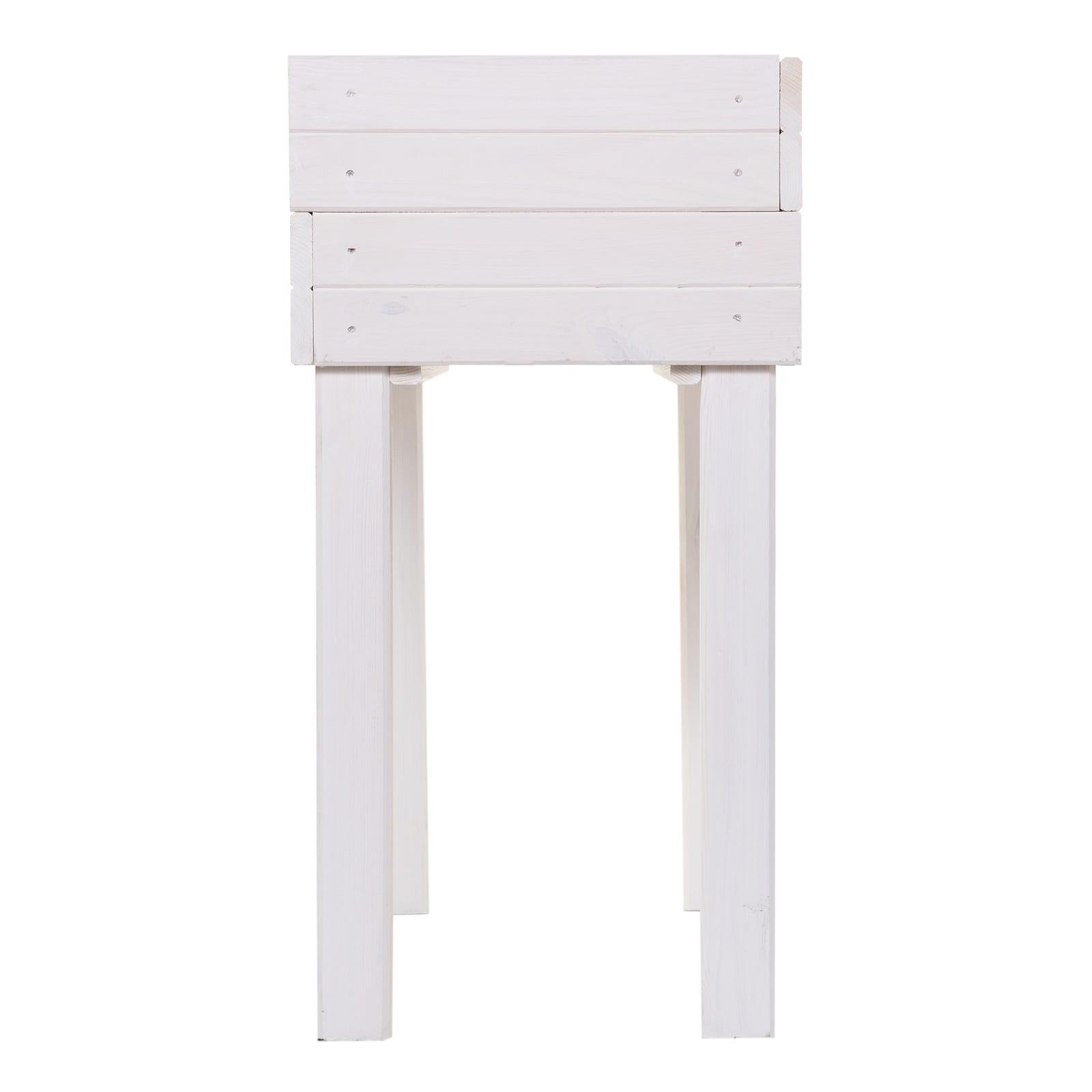Raised Bed 79 x 45 x 79,5cm - Colour: White