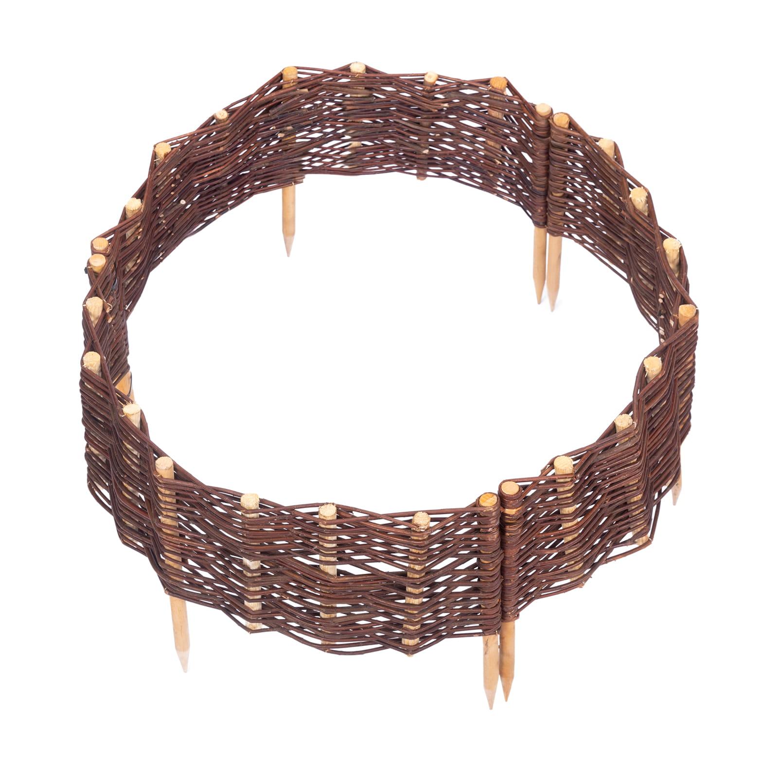 Beeteinfassung Weide Kreis