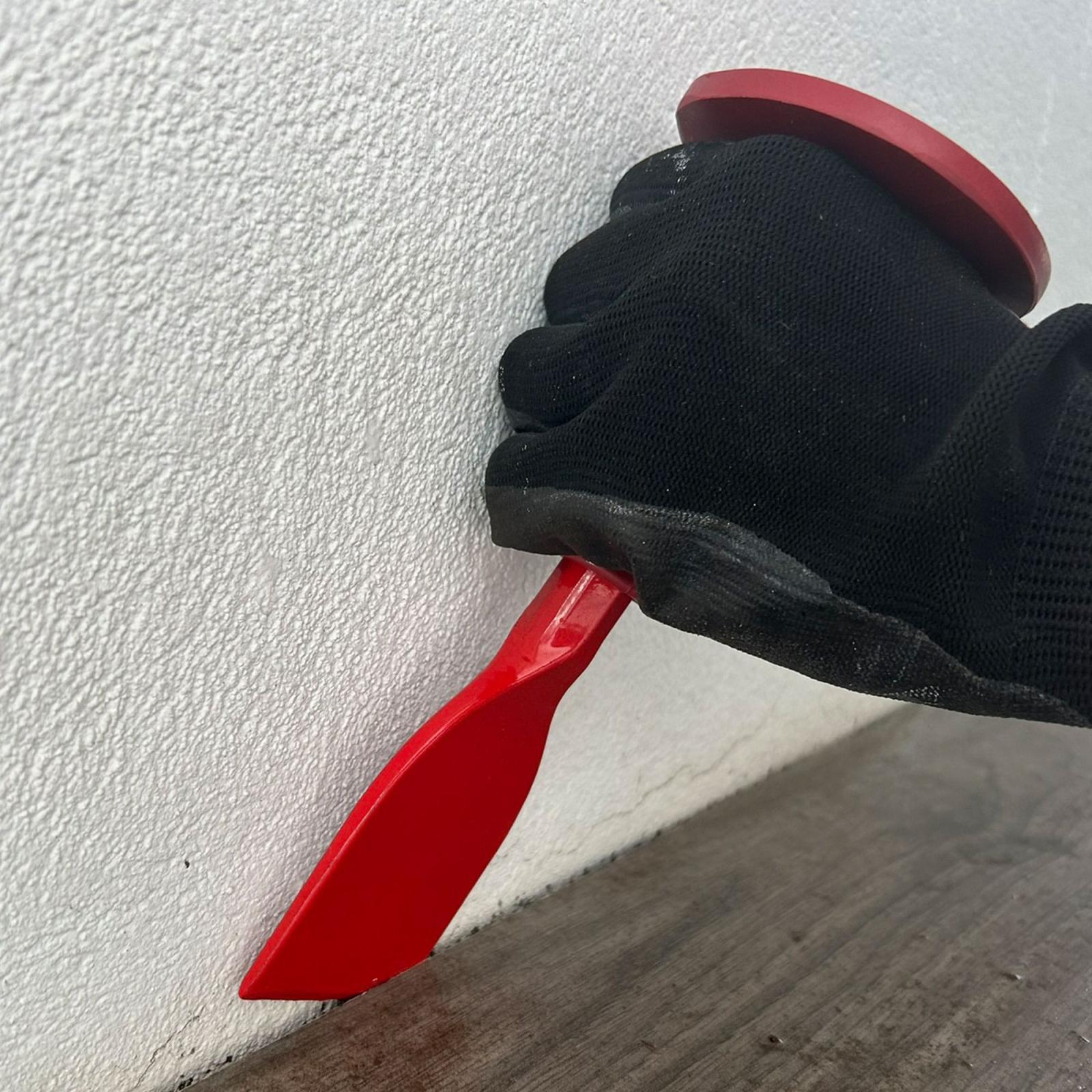 Meißel roter Griff - Größe: 200mm flach