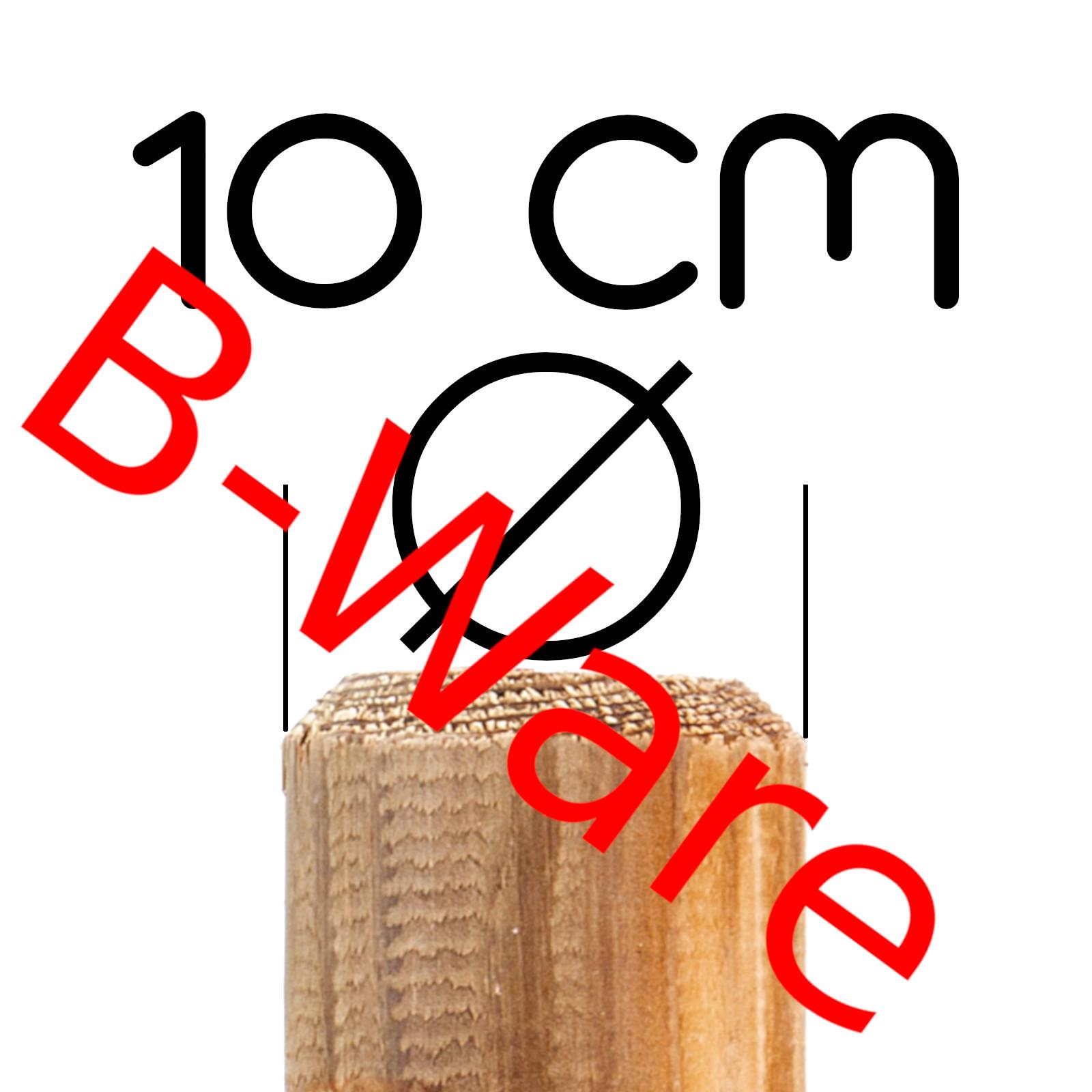 B-Ware Holz-Palisade KDI spitz - Höhe: 80 cm - Breite: 10 cm