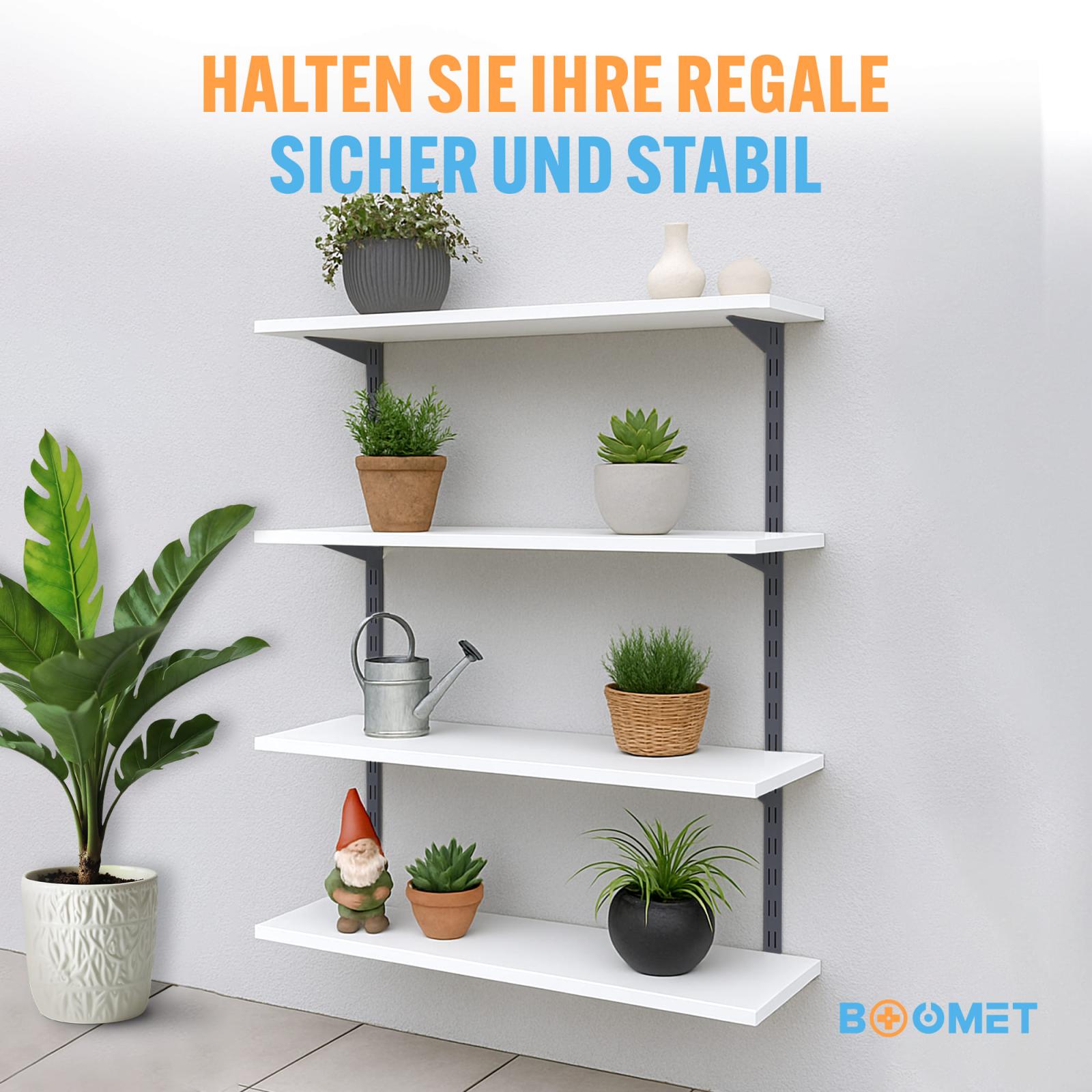 Regalträger für Doppelschienen