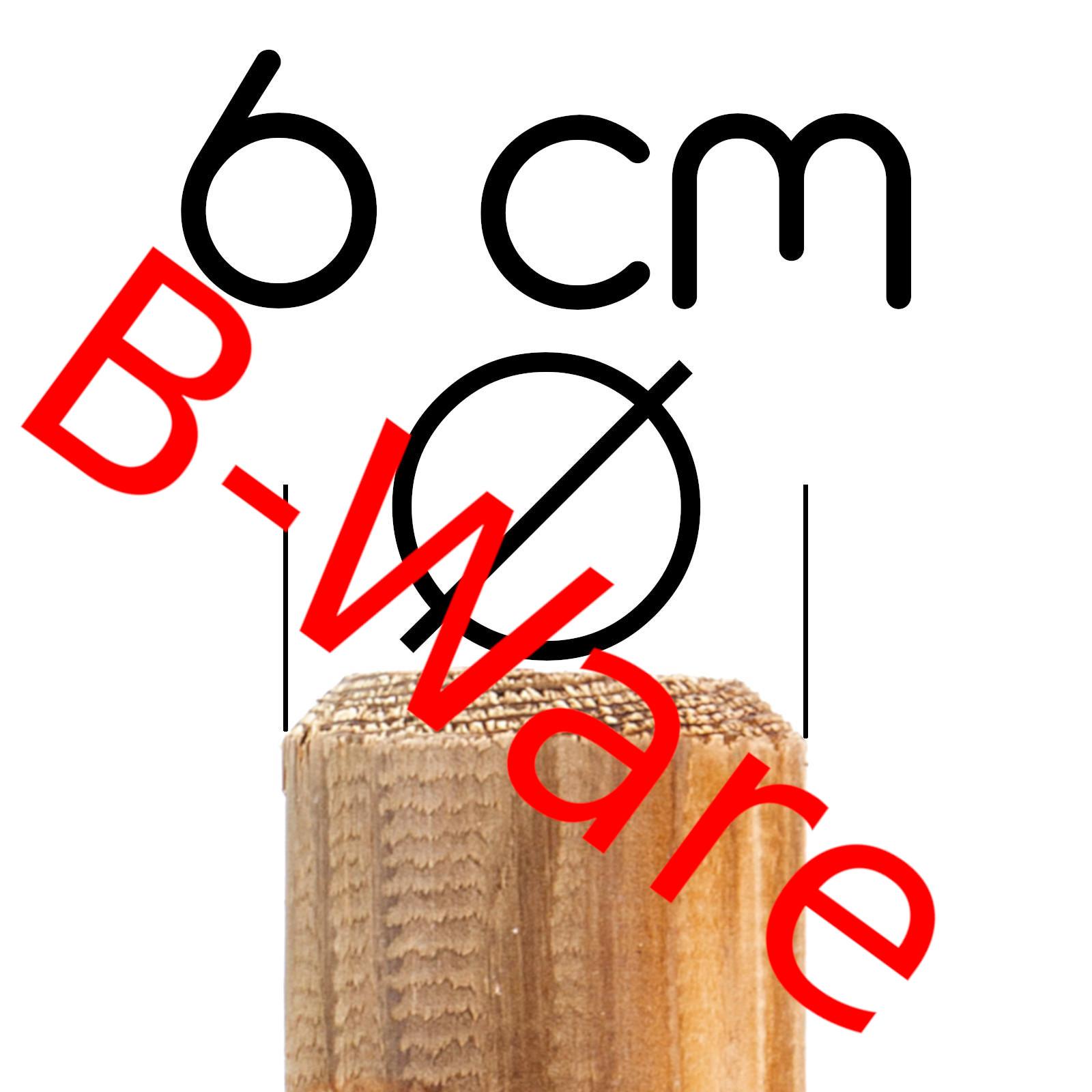 B-goods wooden palisade KDI pointed - Height: 80 cm - Width: 6 cm