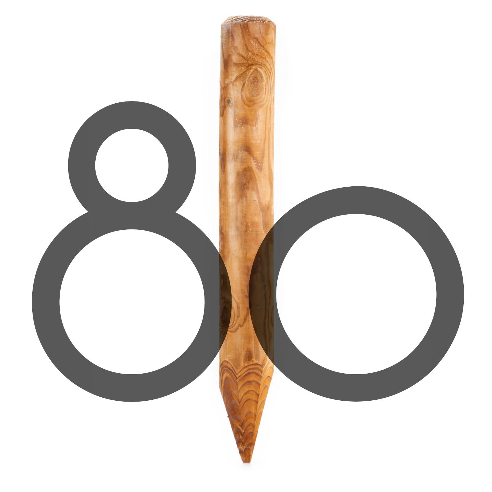B-goods wooden palisade KDI pointed - Height: 80 cm - Width: 6 cm