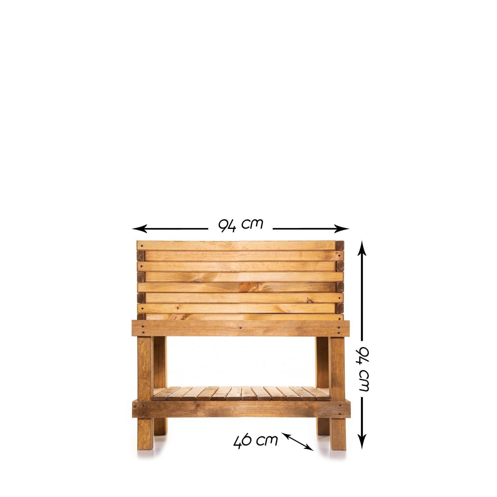 Piètement pour bac à fleurs