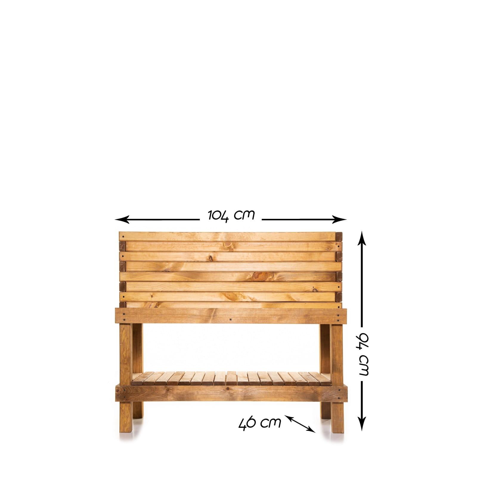 Base for planter box - Size: 104 x 46 x 58cm