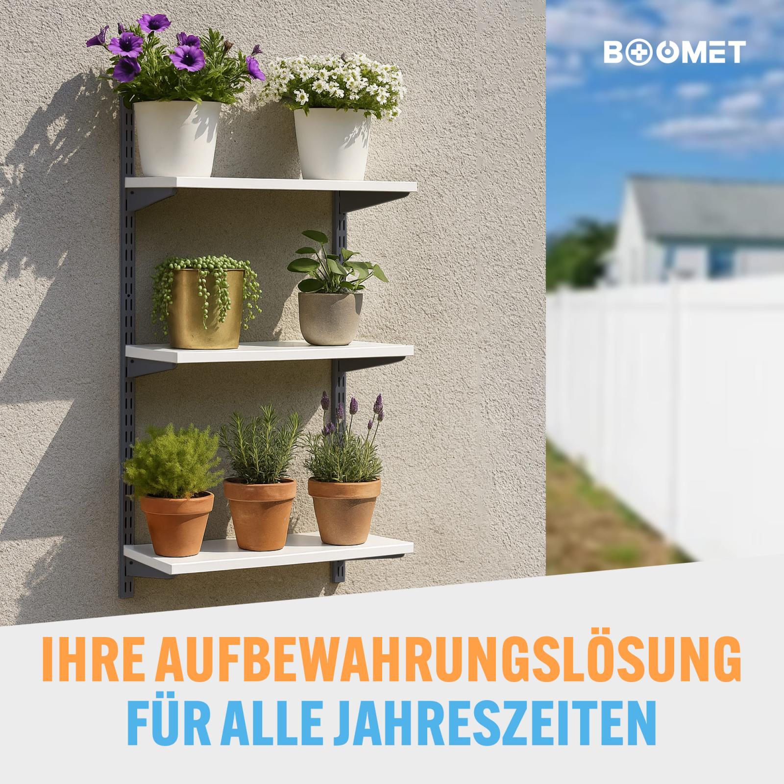 Regalträger für Doppelschienen