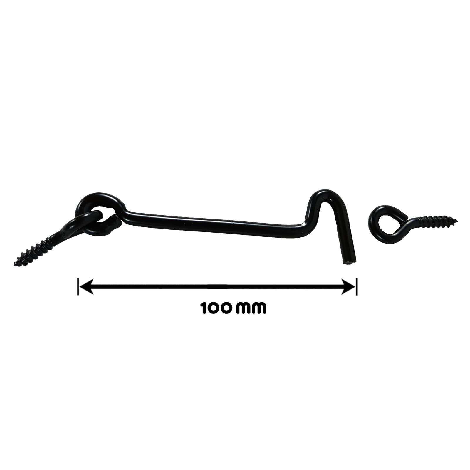 Storm hook - Size: 100 x 28 x 4 mm - Colour: black