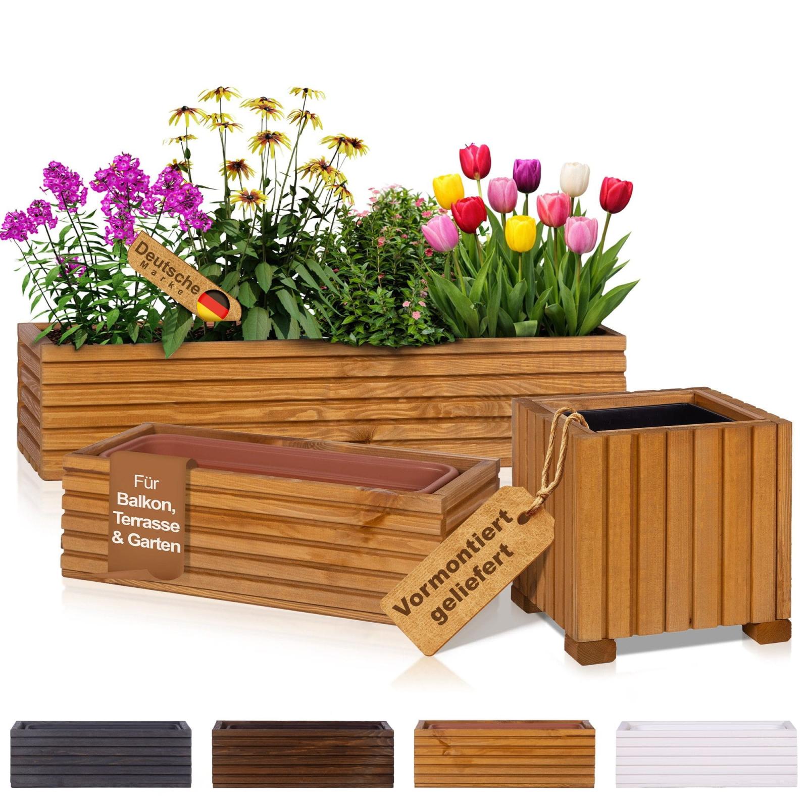 Blumenkasten mit Kunststoffeinsatz