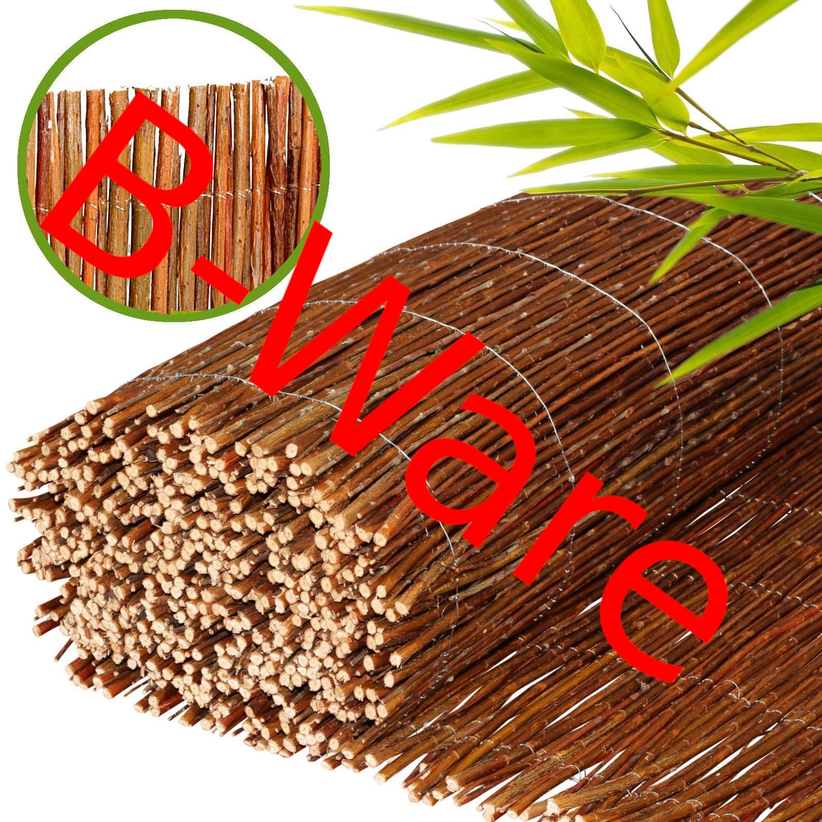 B-WARE Weidenmatte - Höhe: 120 cm - Länge: 300 cm