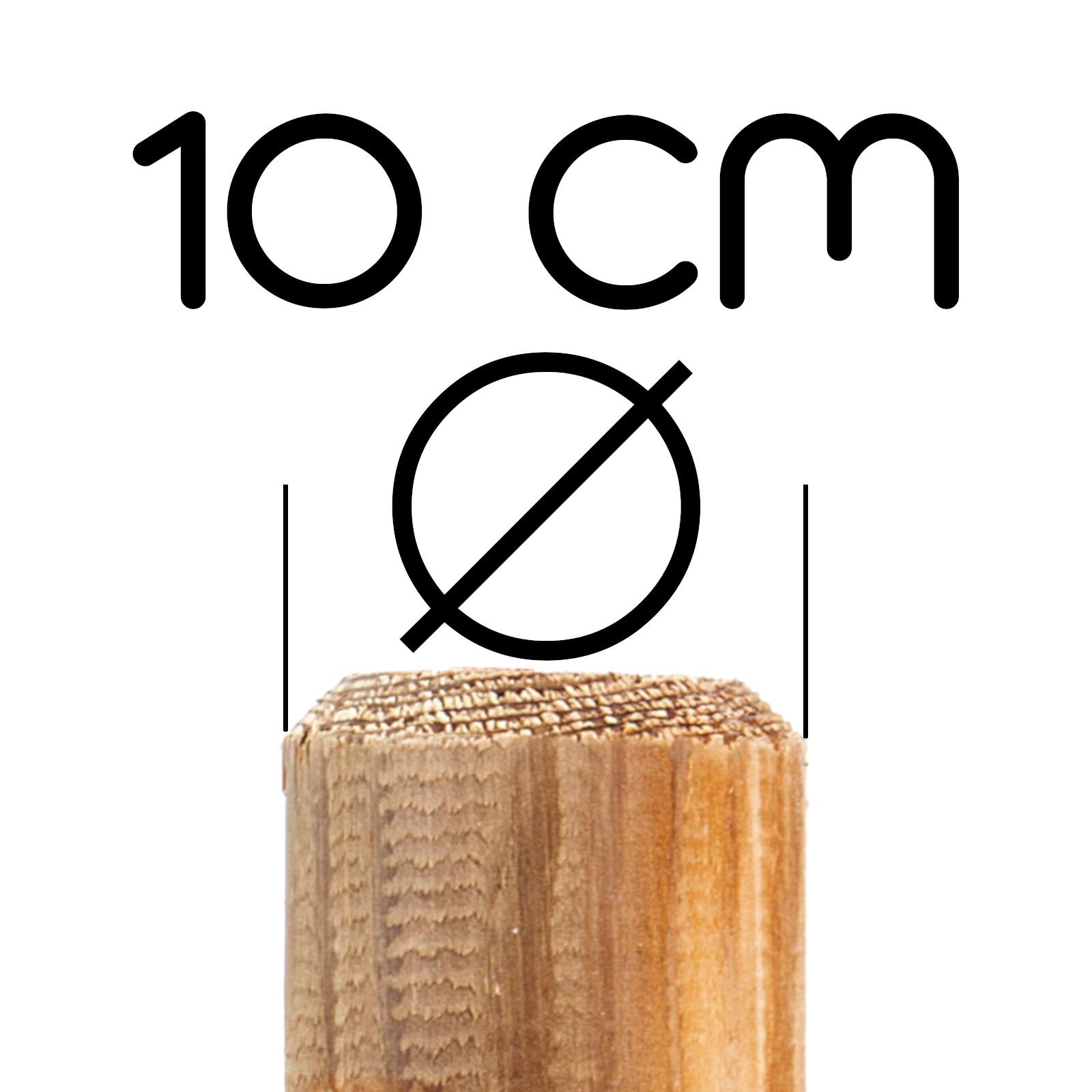 B-Ware Holz-Palisade KDI beidseitig gefast
