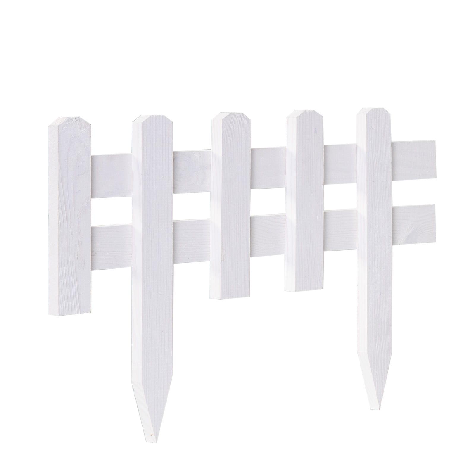Bed fence pine - Color: white - Height: 20 cm - Width: 59.5 cm - Quantity: 1