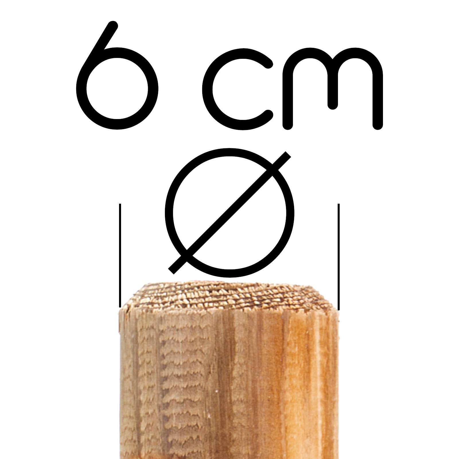 B-goods wooden palisade KDI pointed - Height: 80 cm - Width: 6 cm