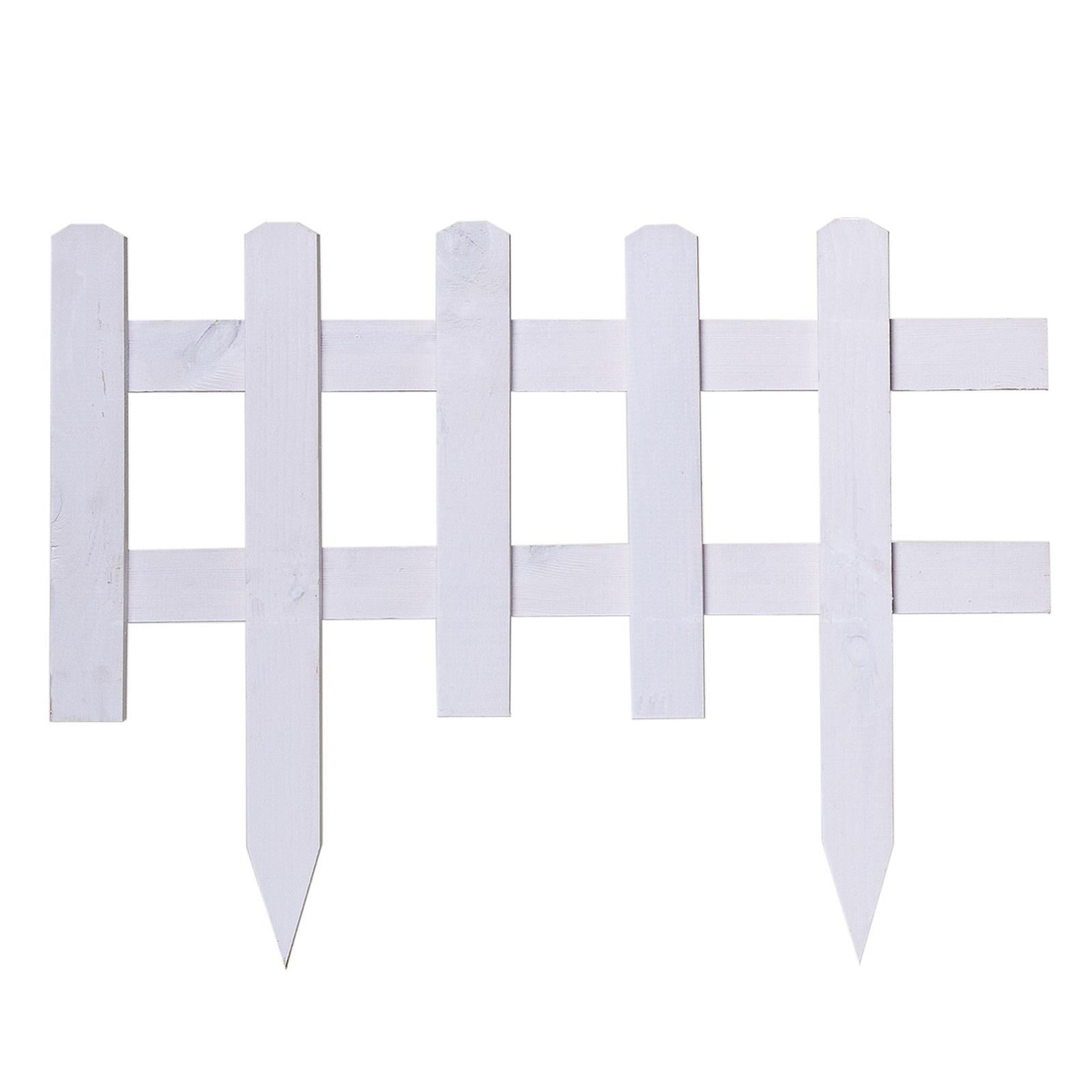 Bed fence pine - Color: white - Height: 30 cm - Width: 59.5 cm - Quantity: 1