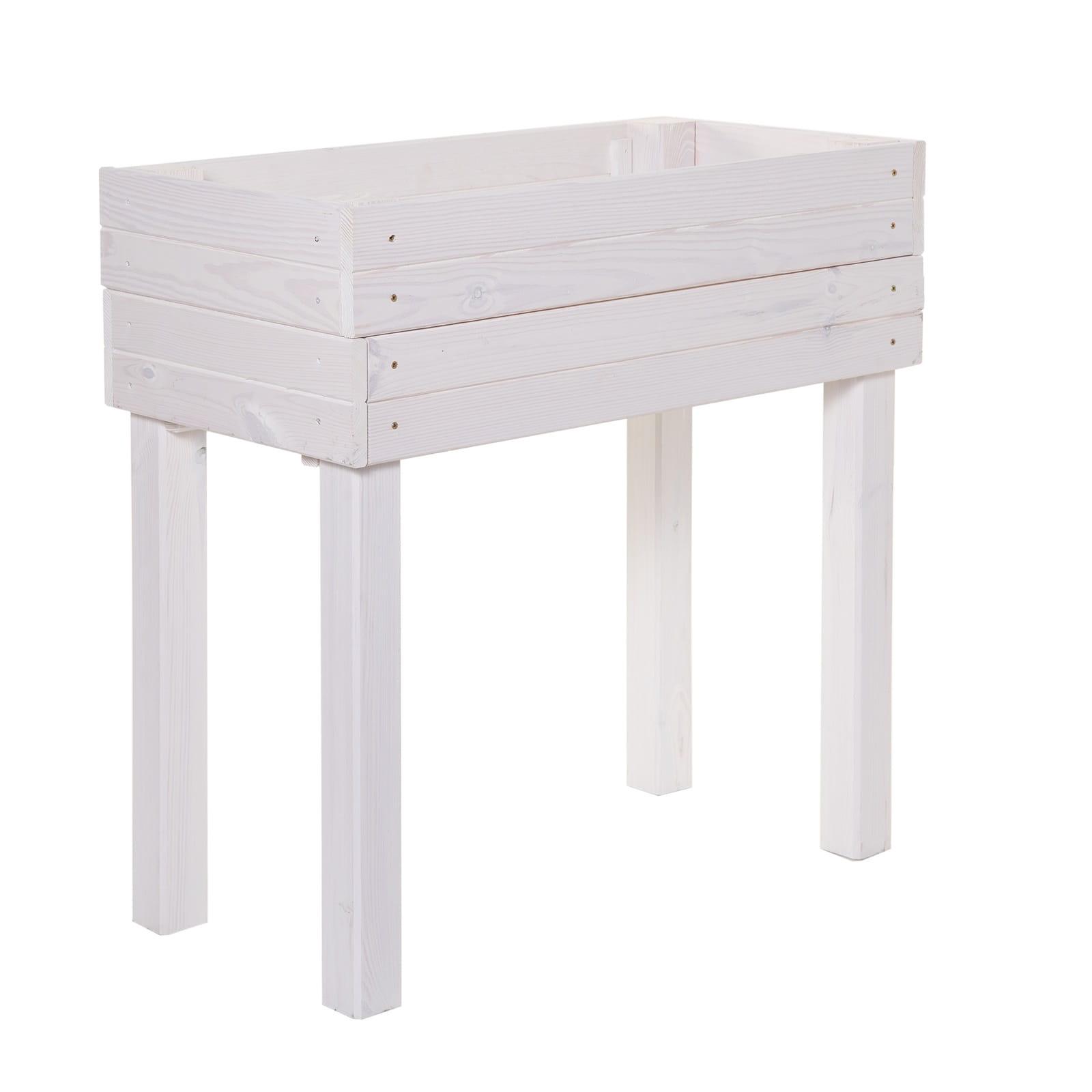 Raised Bed 79 x 45 x 79,5cm - Colour: White