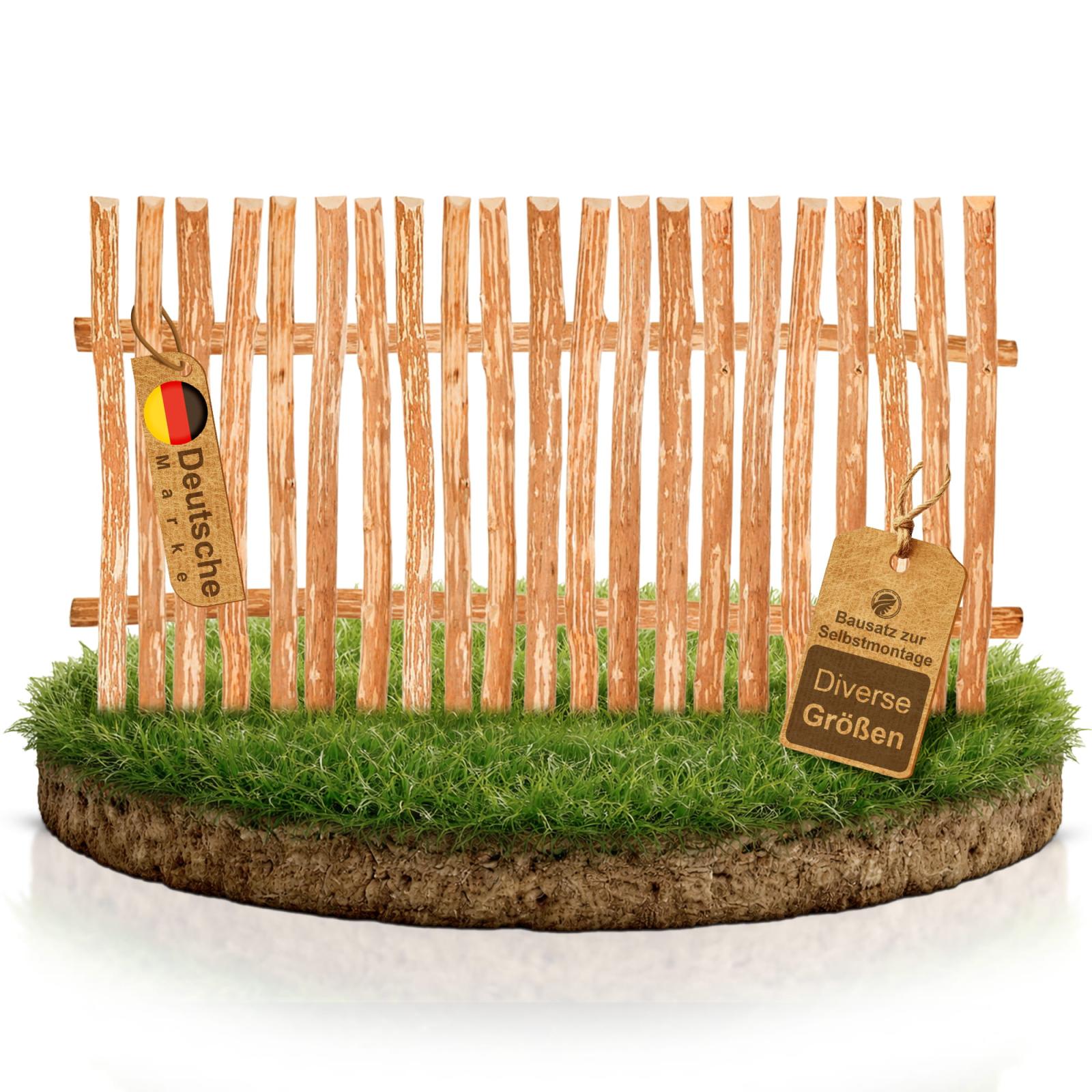 Hazelnut fence element - Height: 100 cm - Width: 100 cm - Slat spacing: 3-4 cm