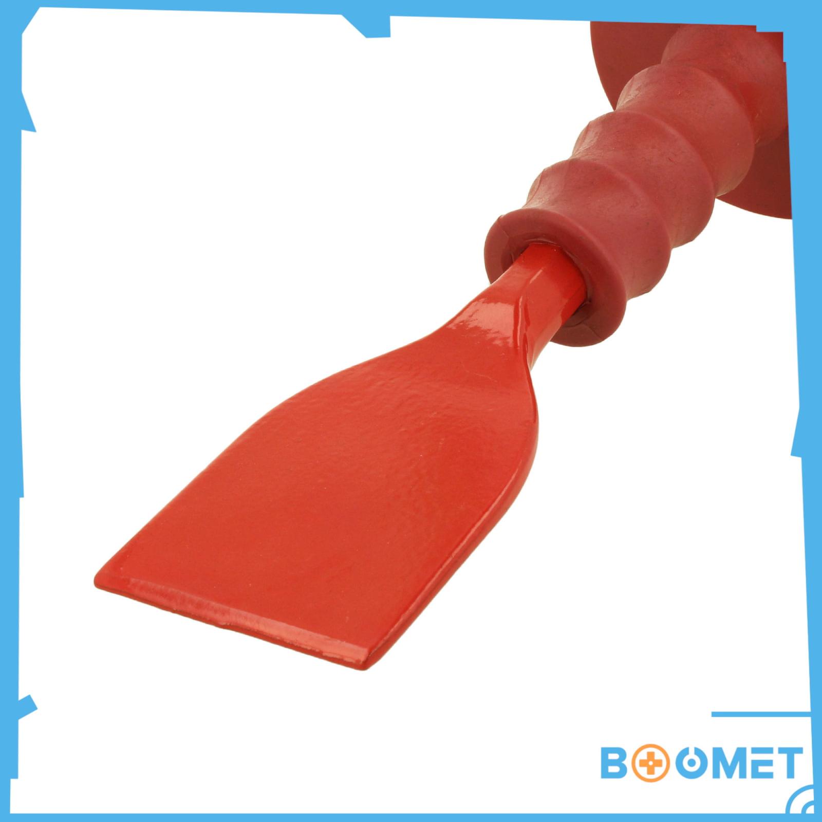 Meißel roter Griff - Größe: 200mm flach