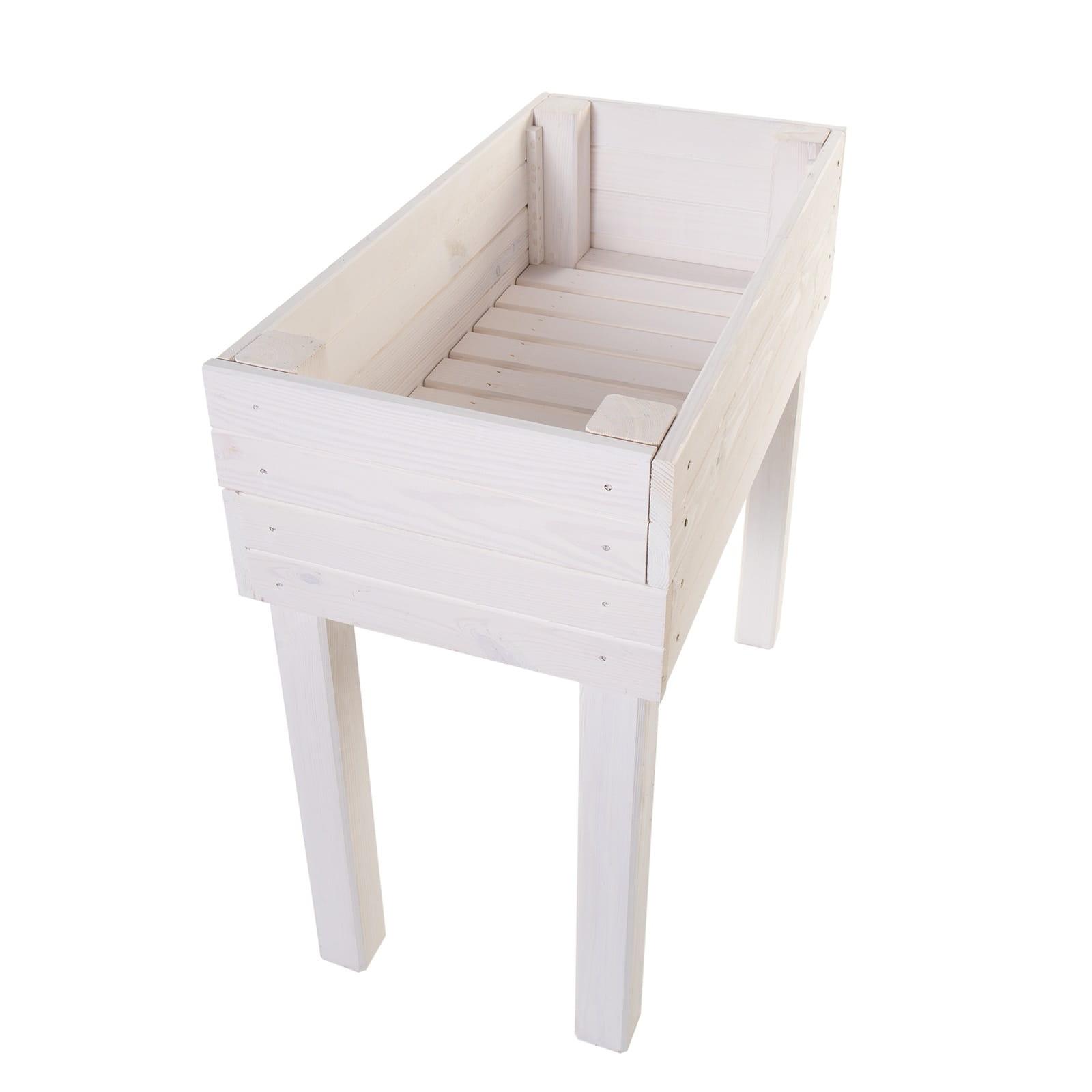 Raised Bed 79 x 45 x 79,5cm - Colour: White