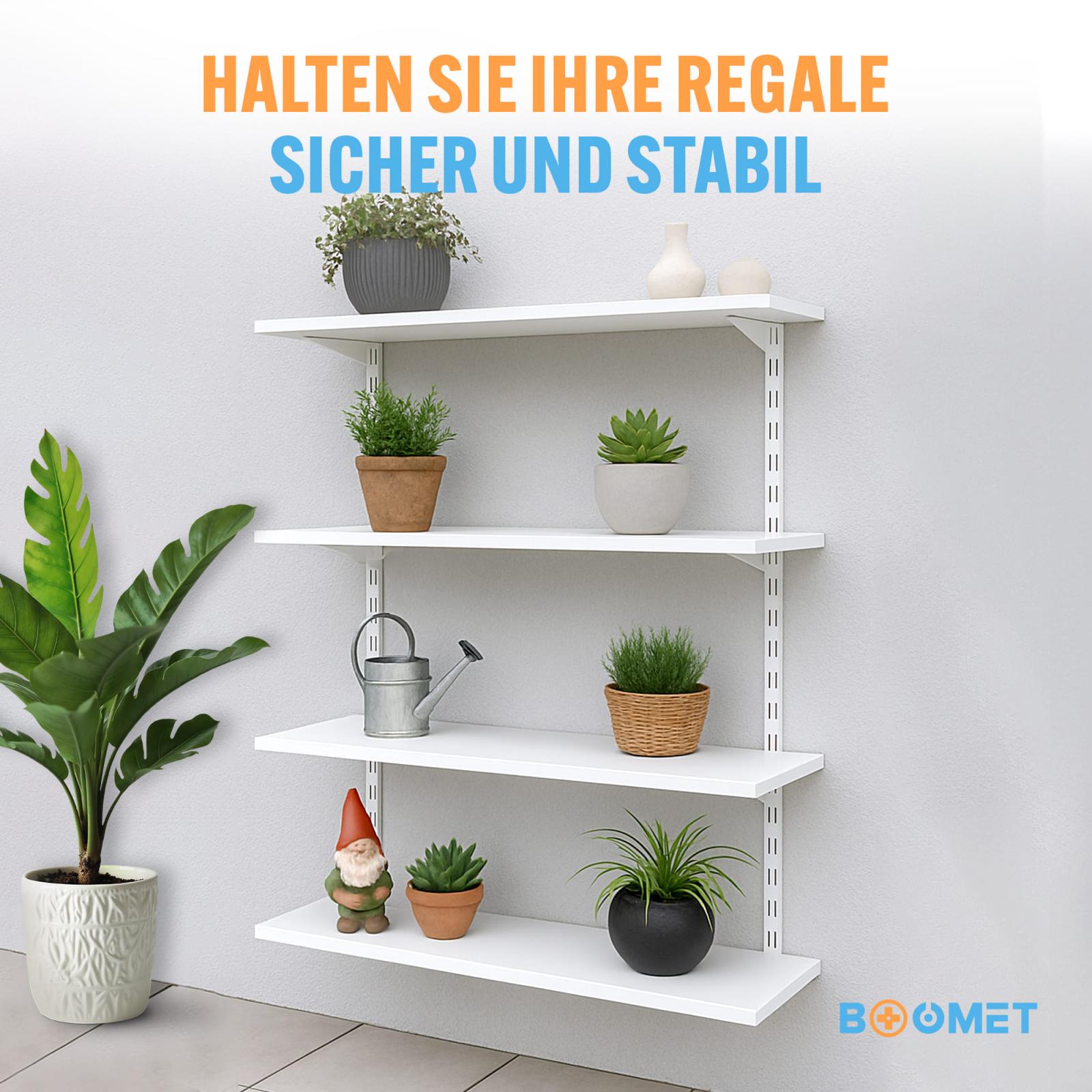 Regalträger für Doppelschienen
