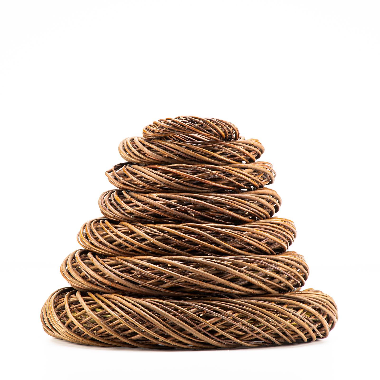 Weidenkranz eingedreht