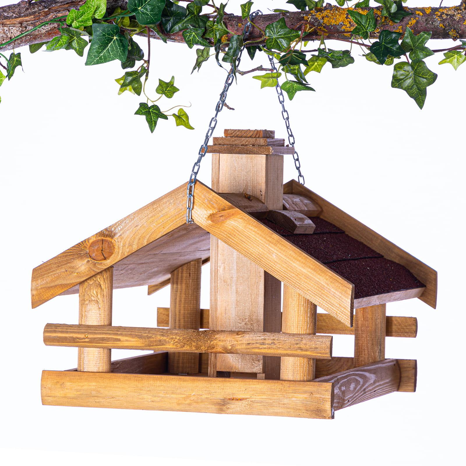 Birdhouse with chain - Choice: red roof