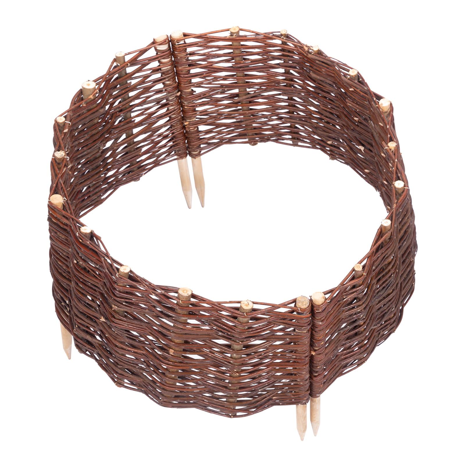 Beeteinfassung Weide Kreis