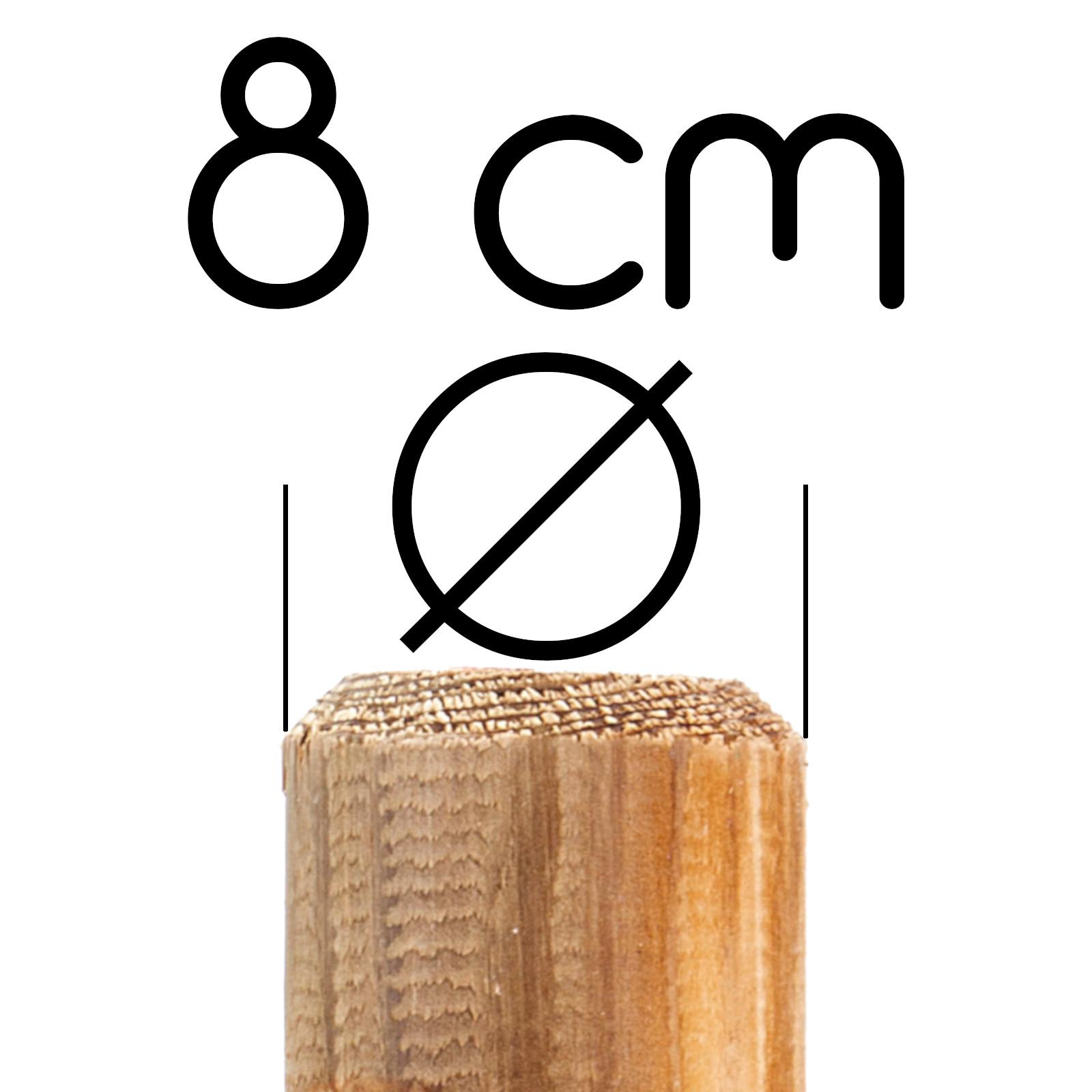 B-Ware Holz-Palisade KDI spitz