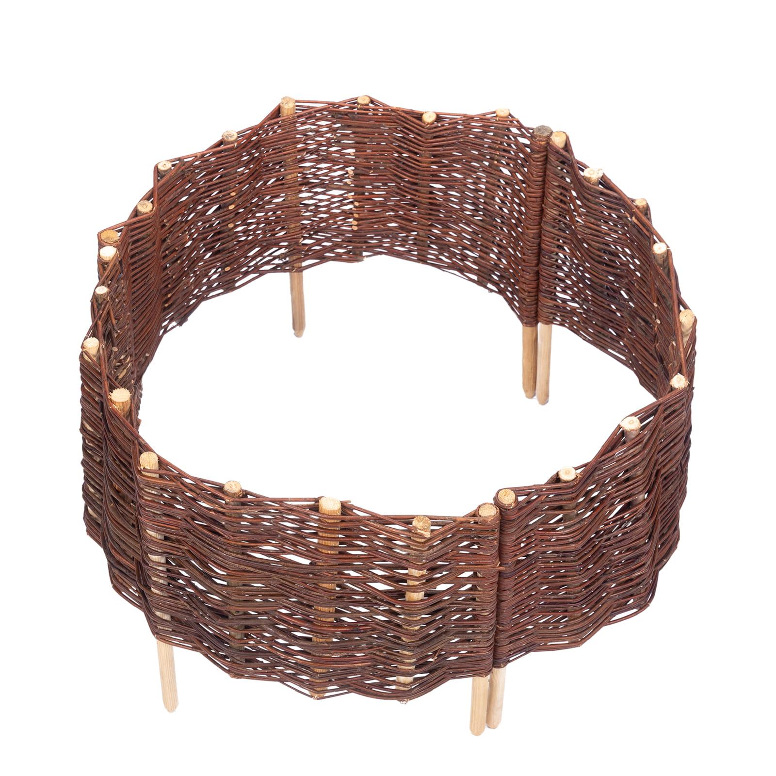 Beeteinfassung Weide Kreis