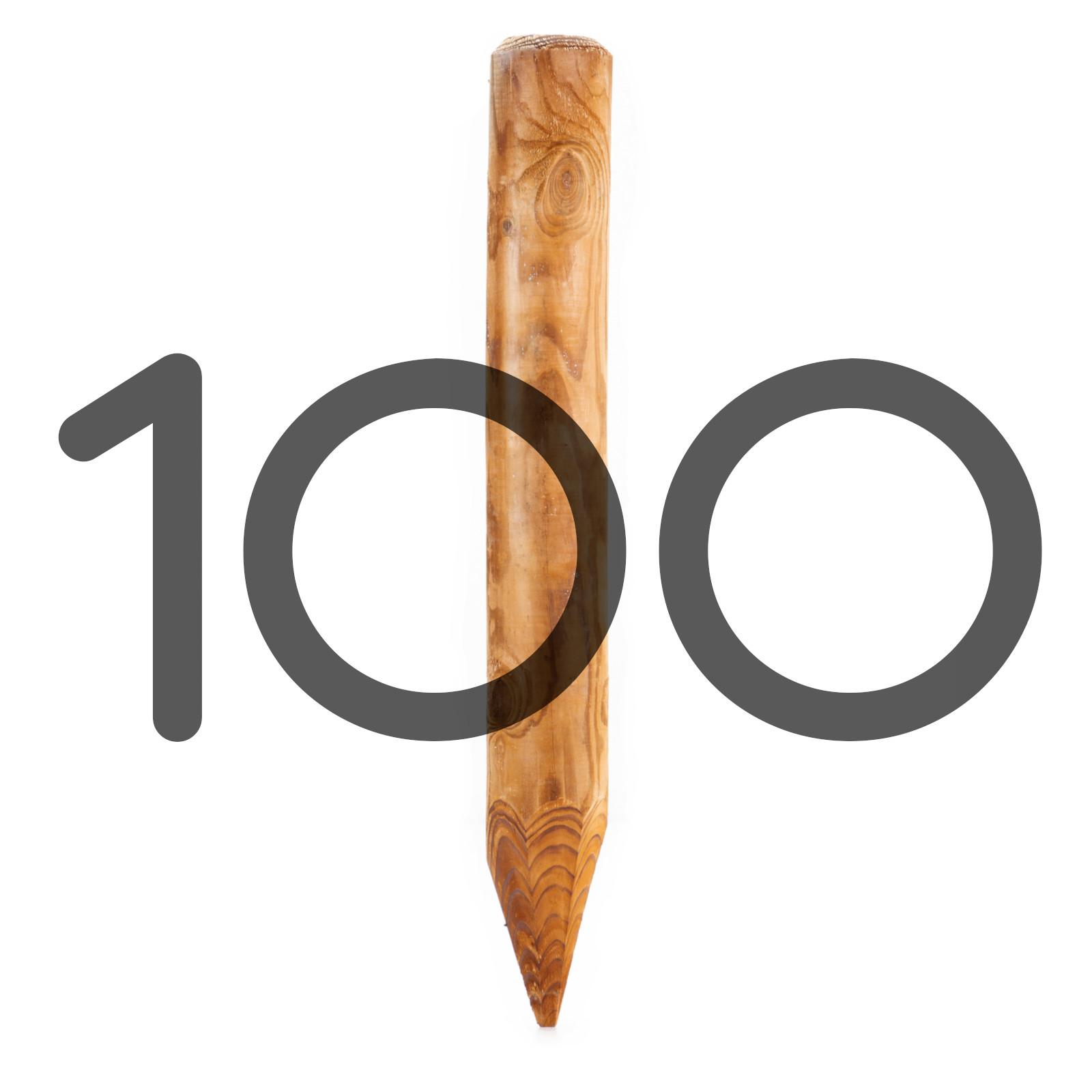 B-Ware Holz-Palisade KDI spitz