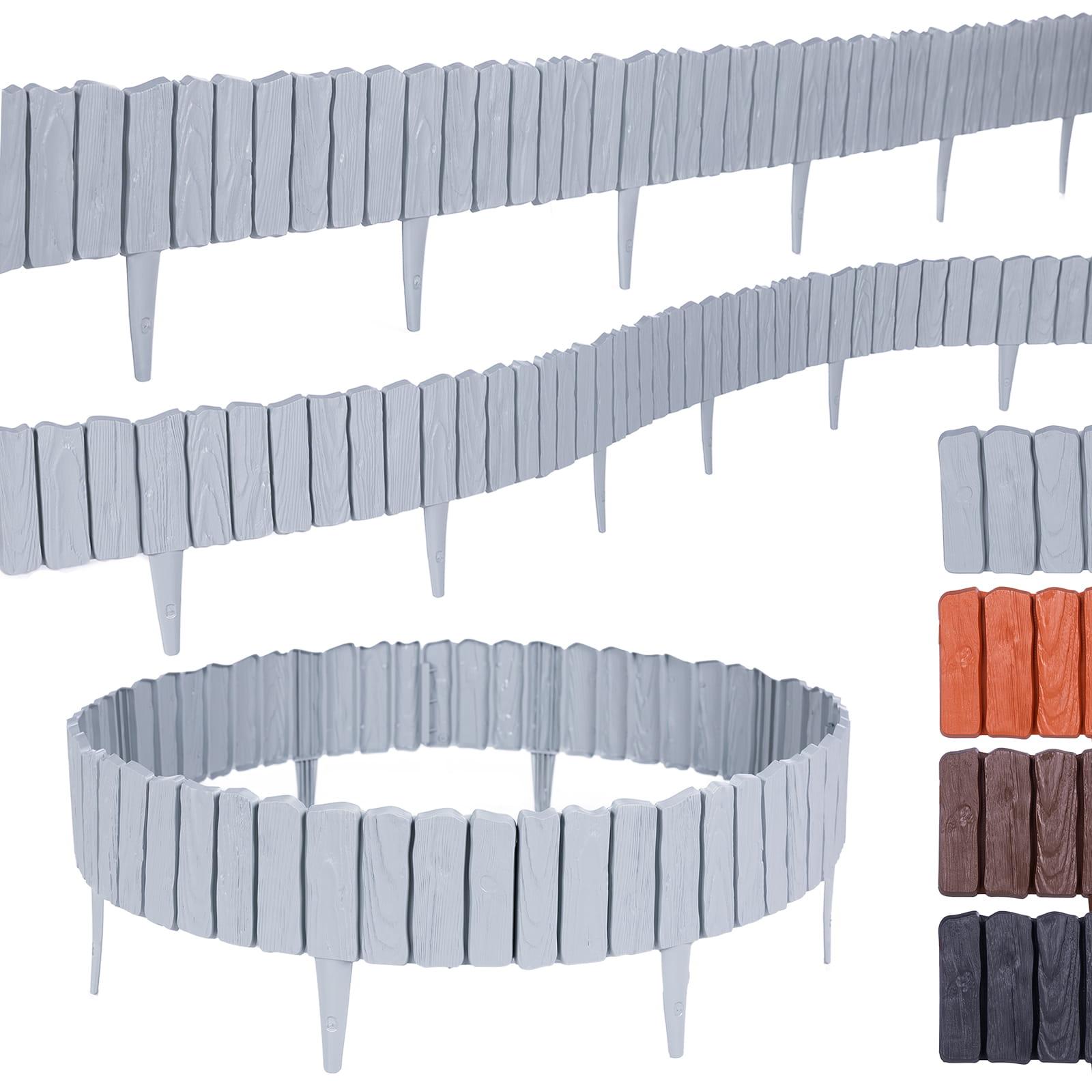 Rasenkante in Holzoptik