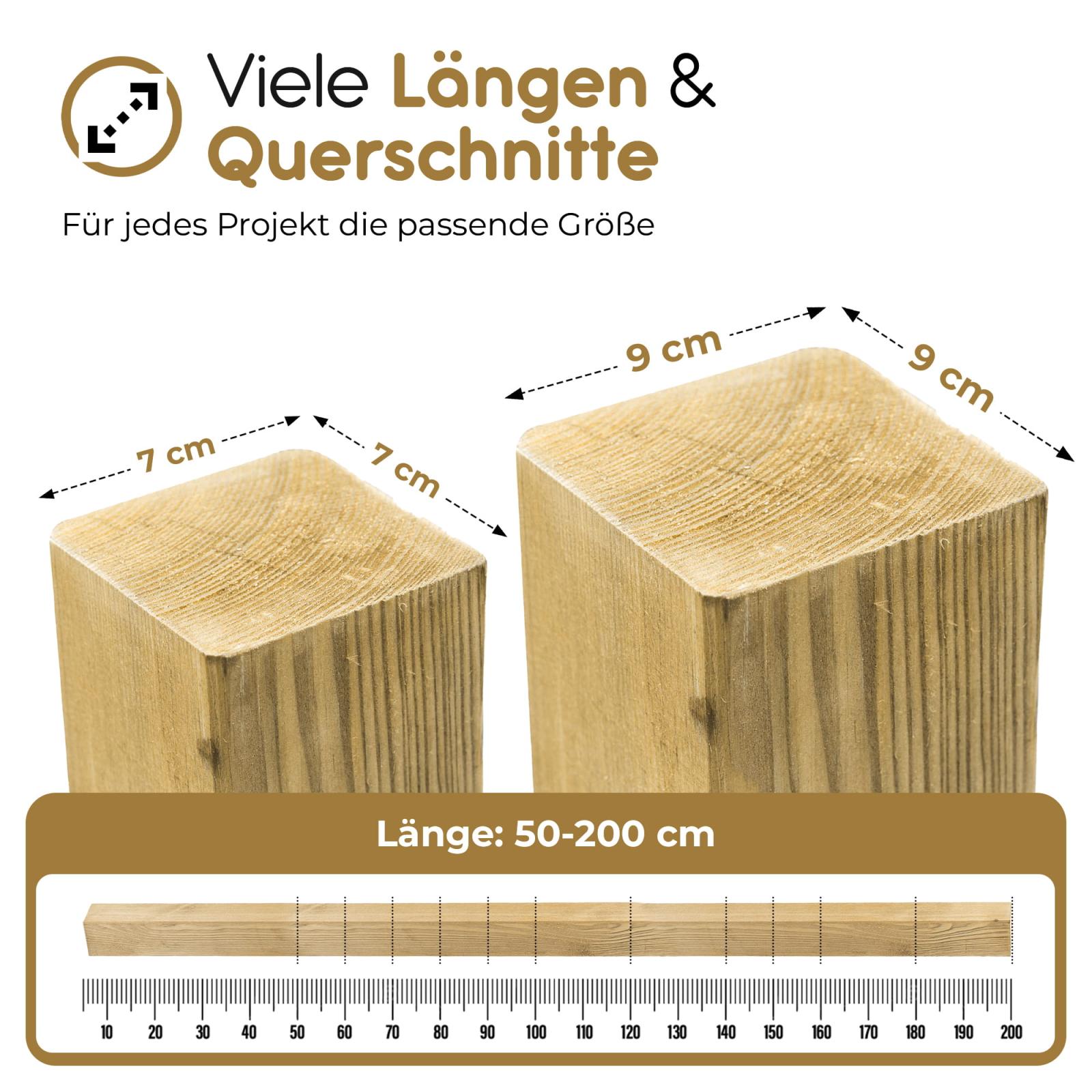 Zaunpfosten Flachkopf