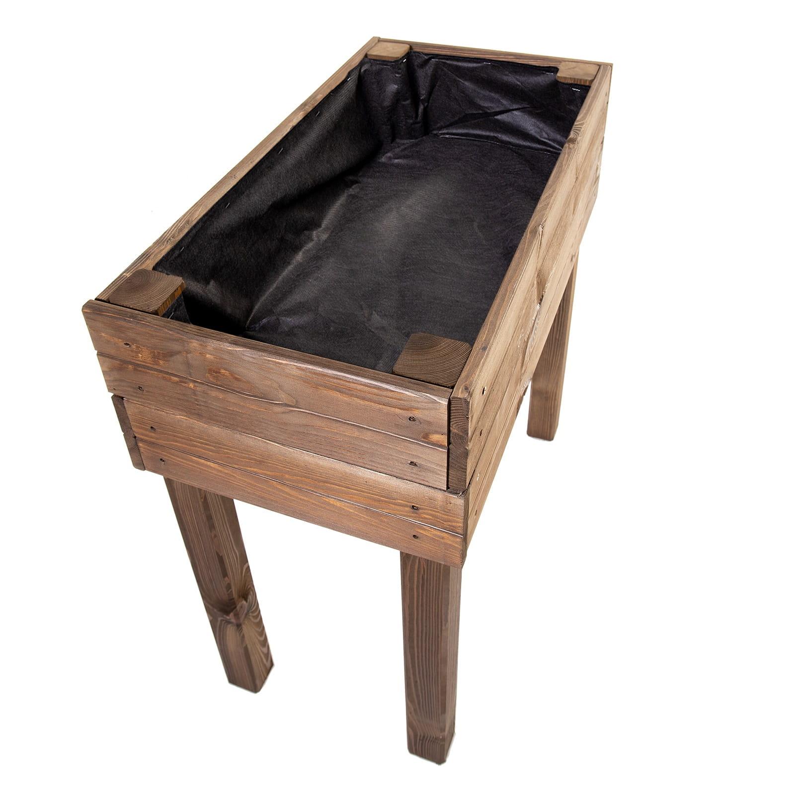 Raised Bed 79 x 45 x 79,5cm - Colour: Dark Brown