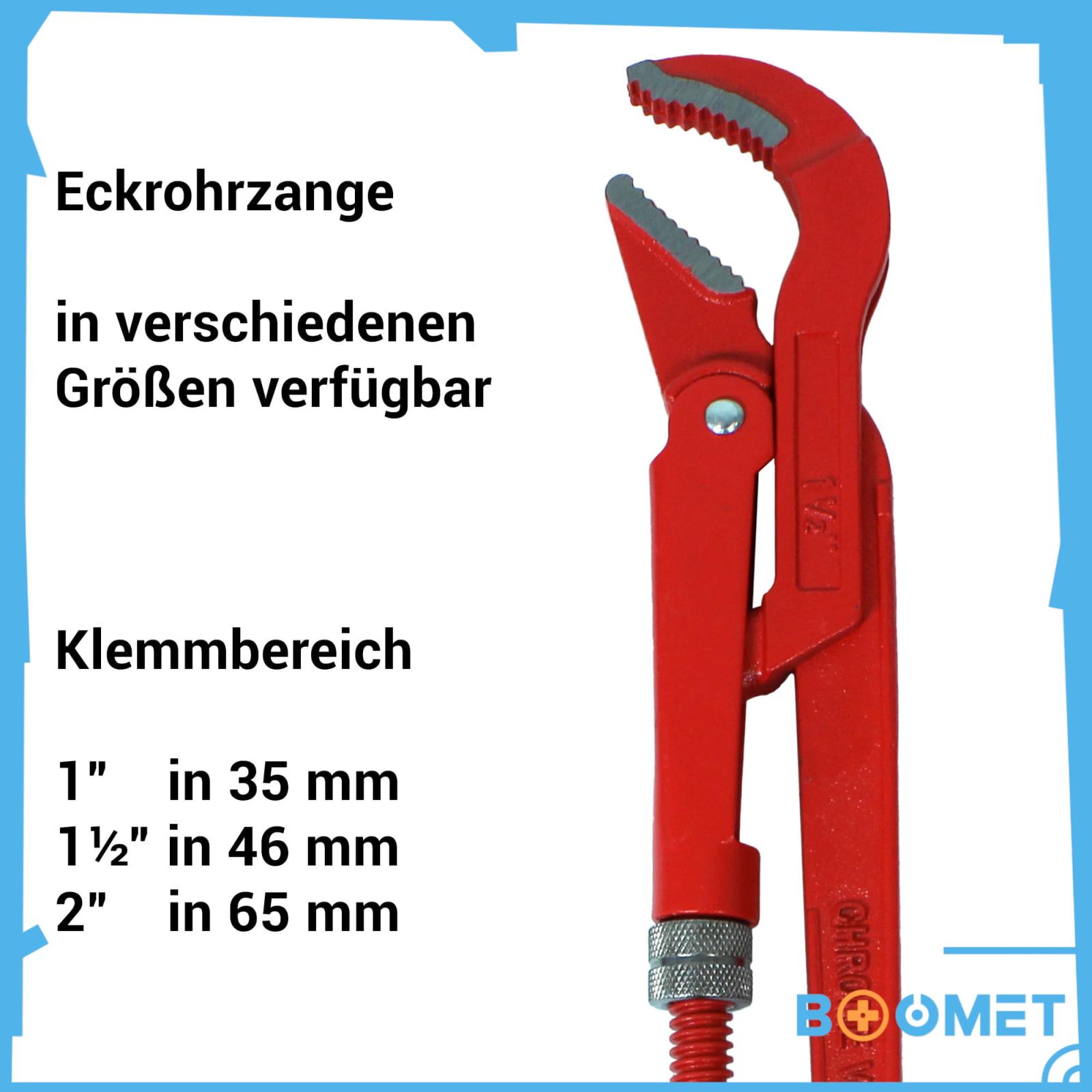 Eckrohrzange - Größe: 1,5 Zoll