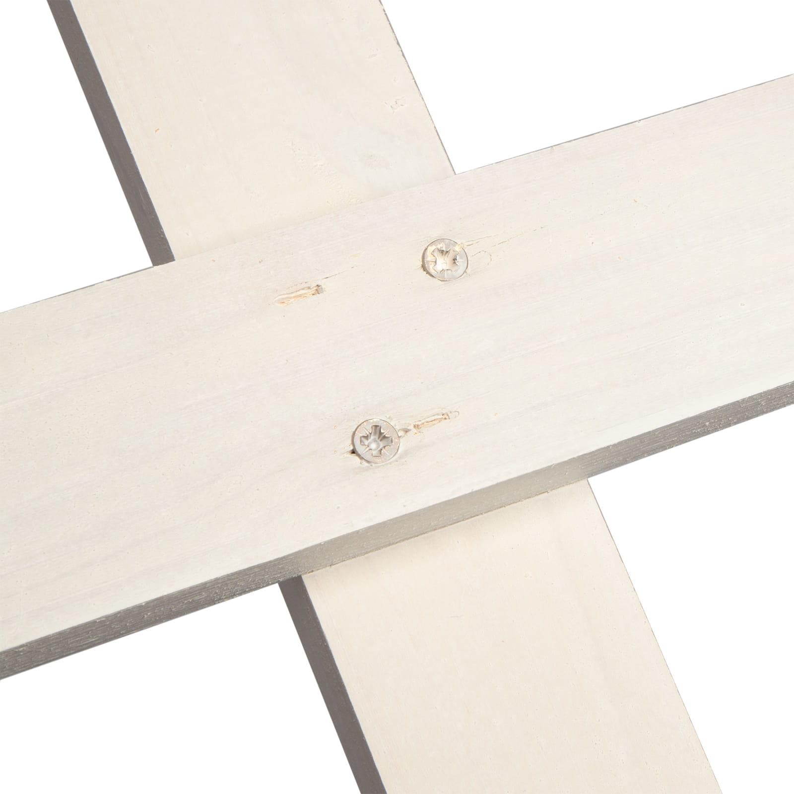 Bed fence pine - Color: white - Height: 20 cm - Width: 59.5 cm - Quantity: 1