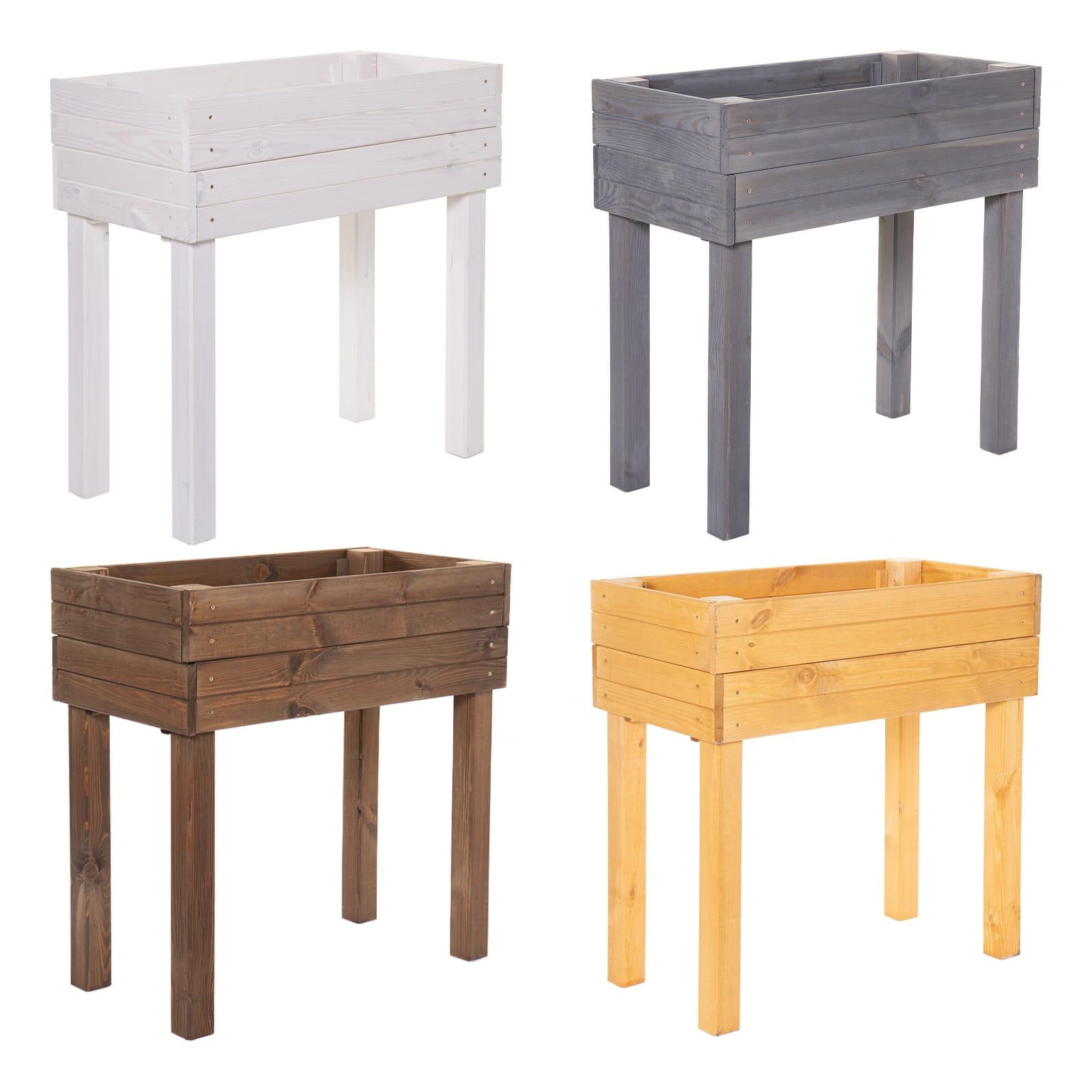 Raised Bed 79 x 45 x 79,5cm - Colour: Light Brown