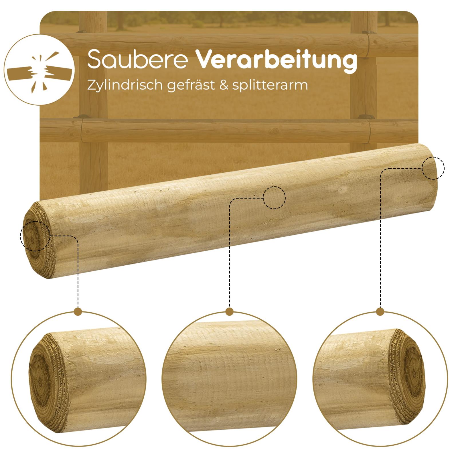 Holz-Palisade KDI beidseitig gefast