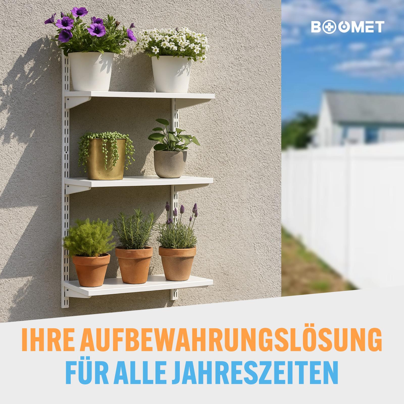 Regalträger für Doppelschienen
