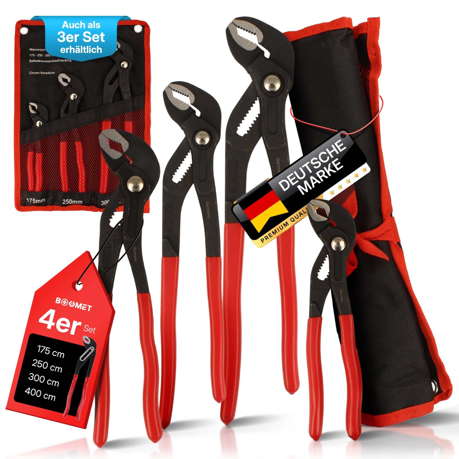 Wasserpumpenzangen-Set mit Einstellknopf