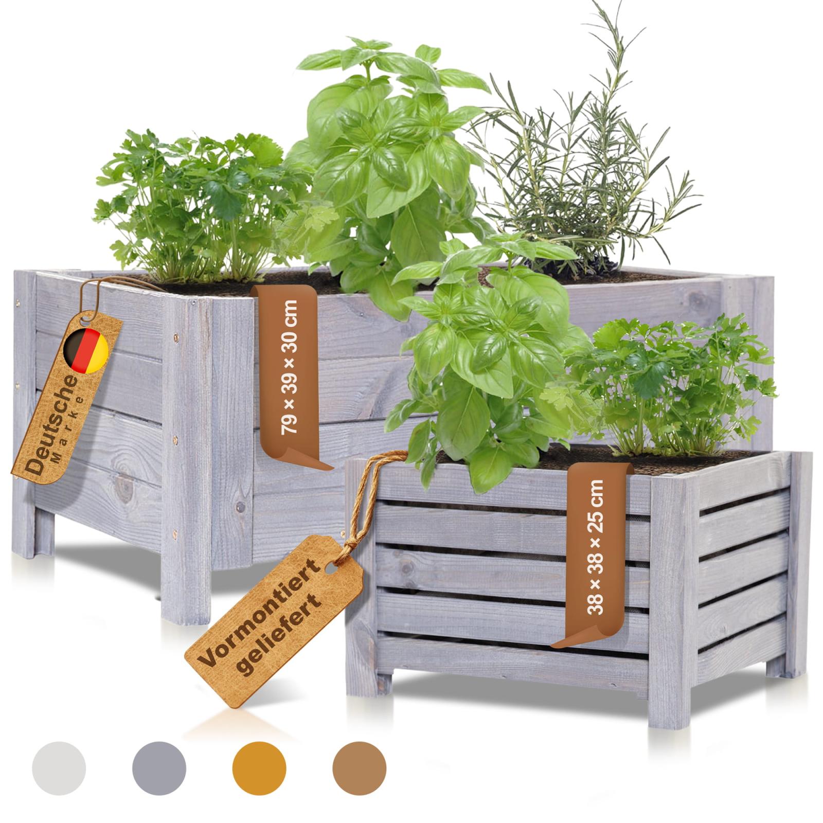 Planter Box - Colour: Anthracite - Size: Large