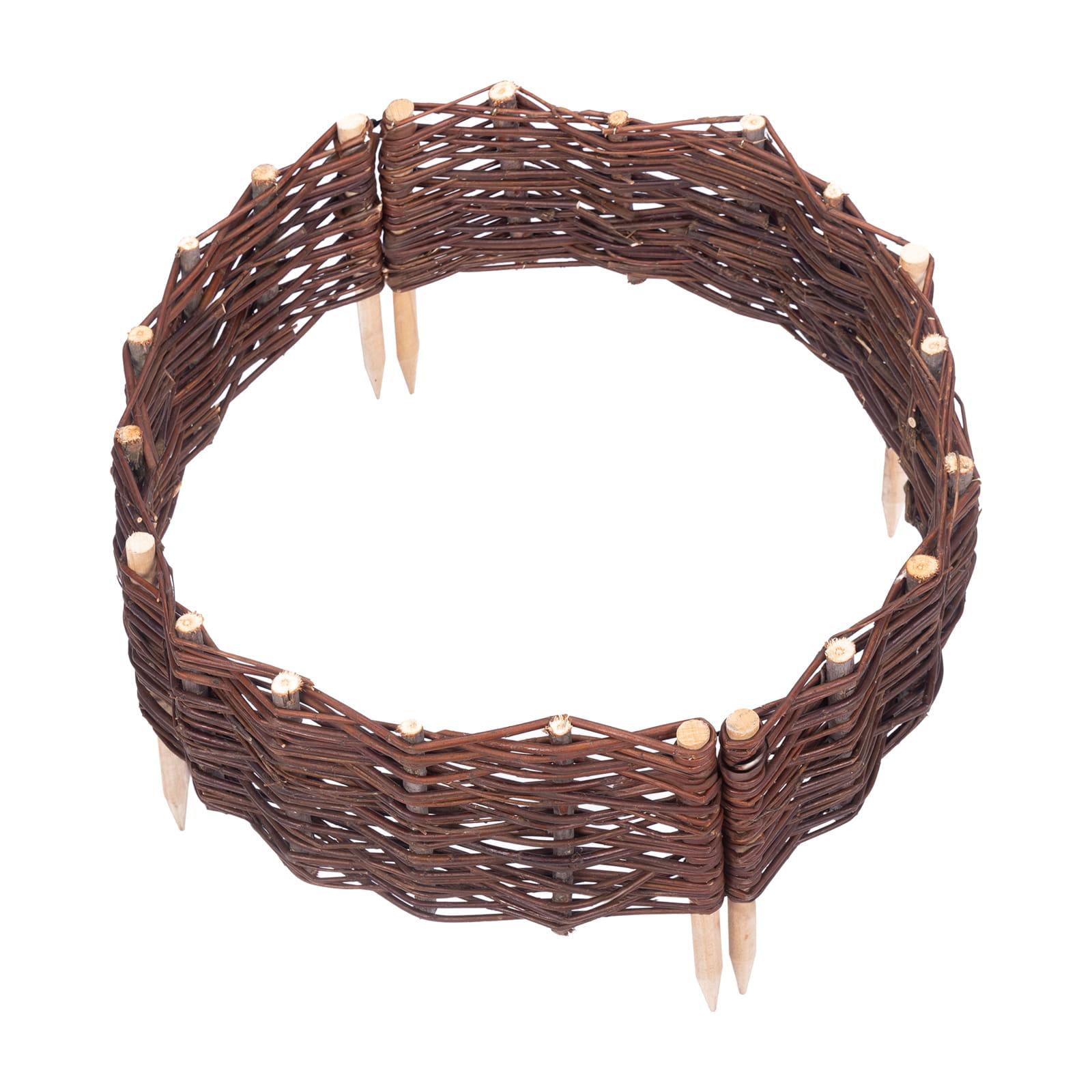 Beeteinfassung Weide Kreis