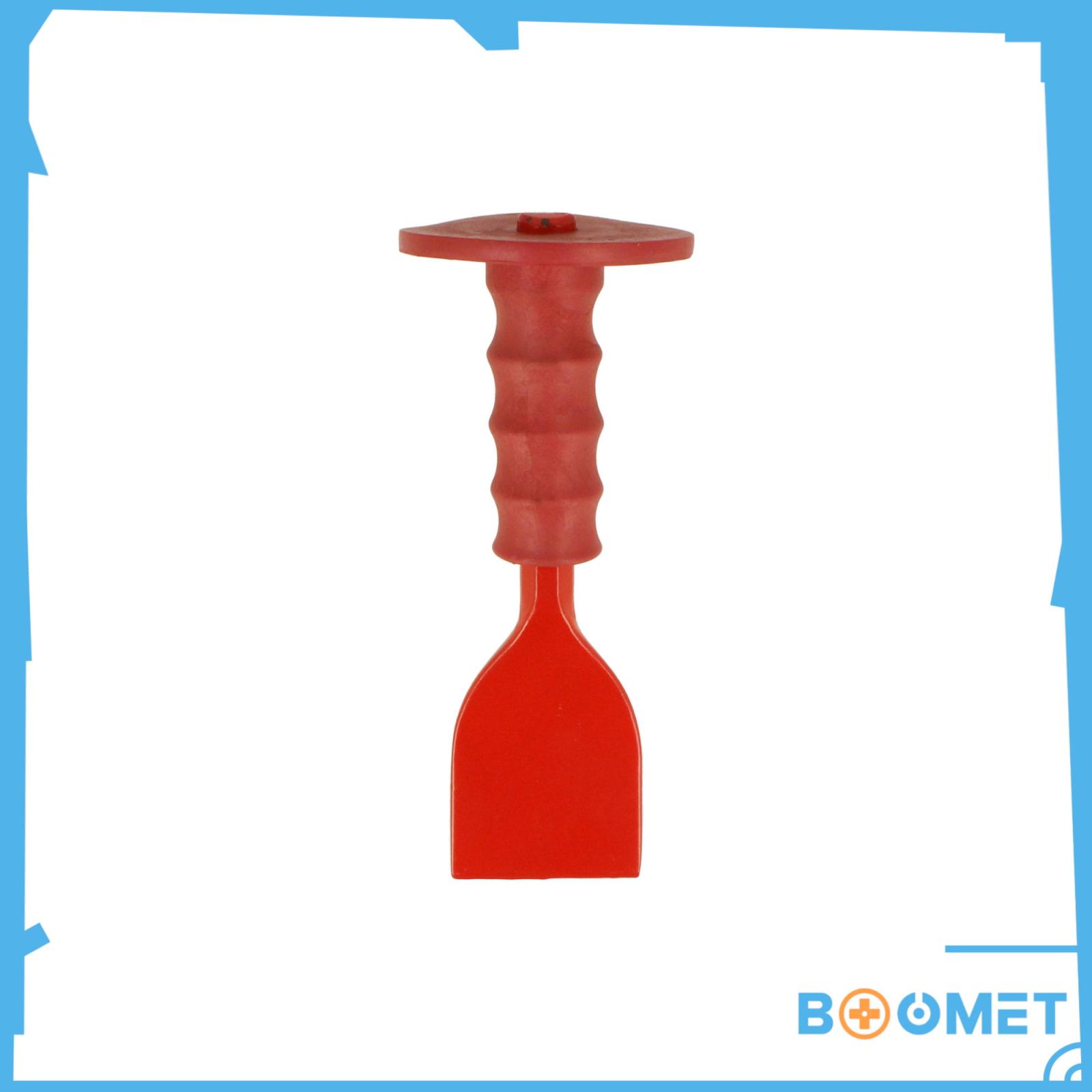 Meißel roter Griff - Größe: 200mm flach