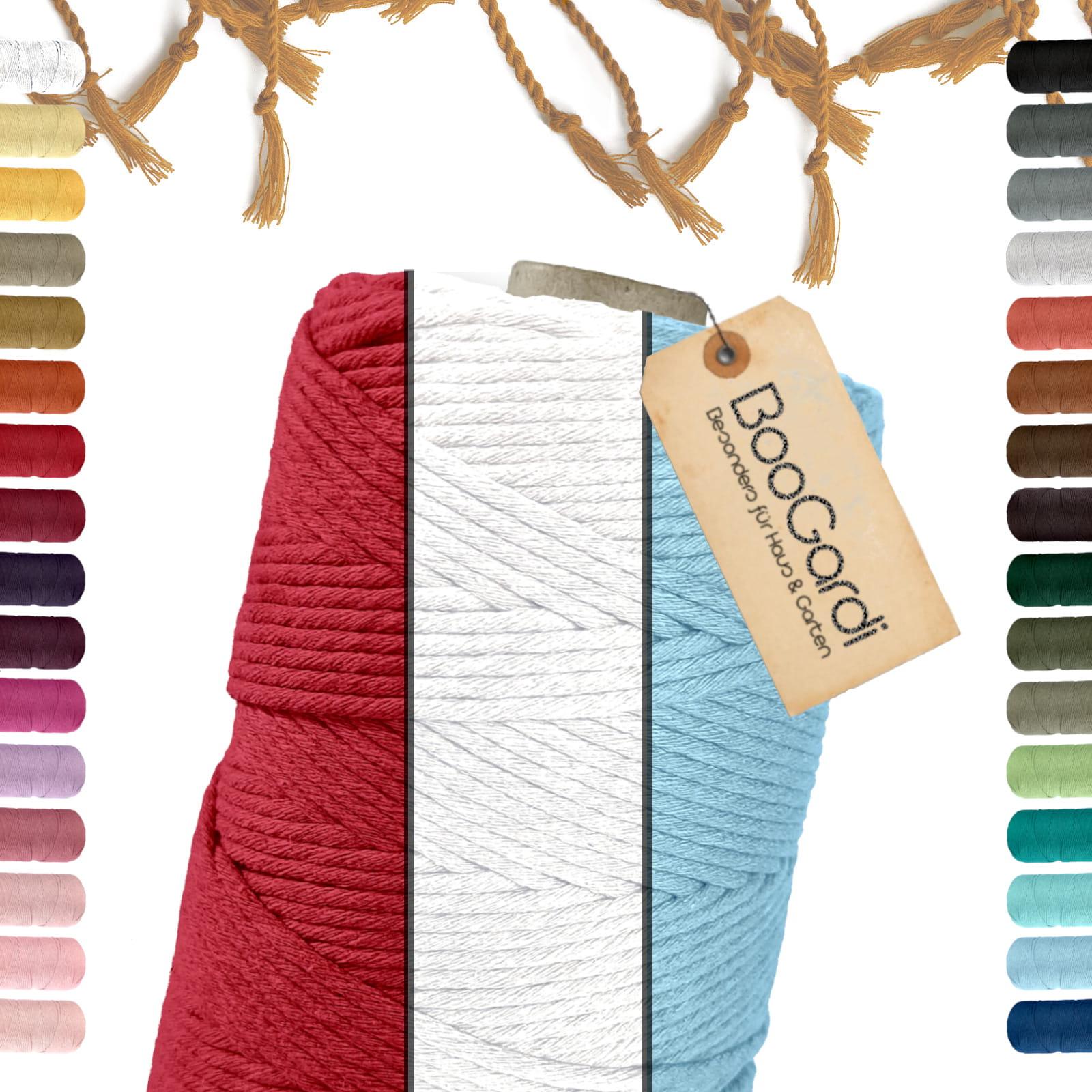 Makramee Garn Set 100% Baumwolle