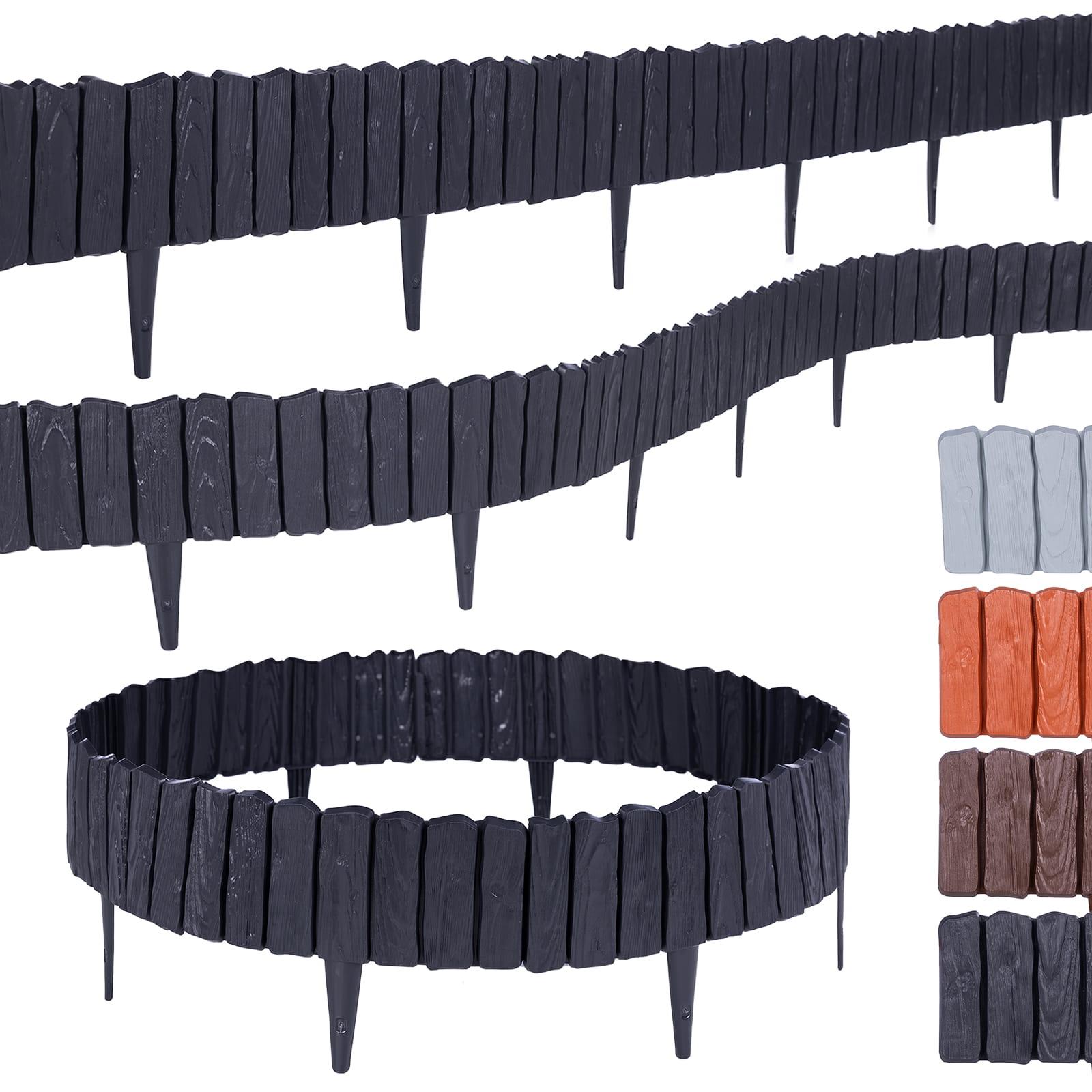 Rasenkante in Holzoptik