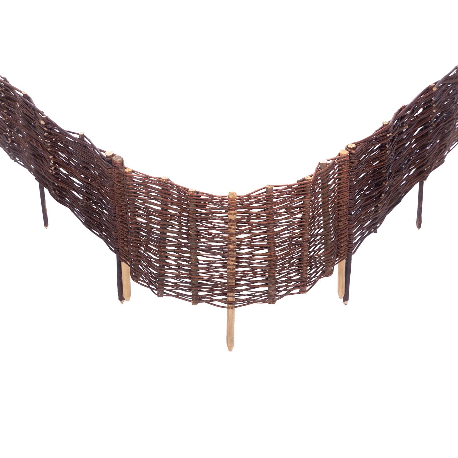 Beeteinfassung Weide Kreis